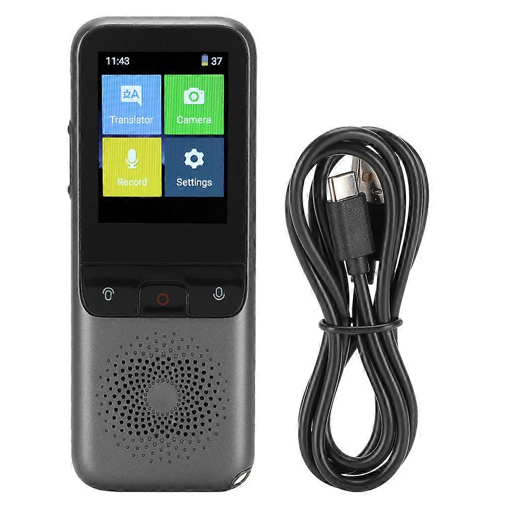 T11 ABS Black Smart Voice Translator 1500mAh Battery Capacity WIFI Artificial Intelligence Language Translation