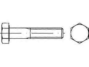 DIN 931 10.9 Hexagonal-Headed Screws With Shaft M20x240 Pack of 1