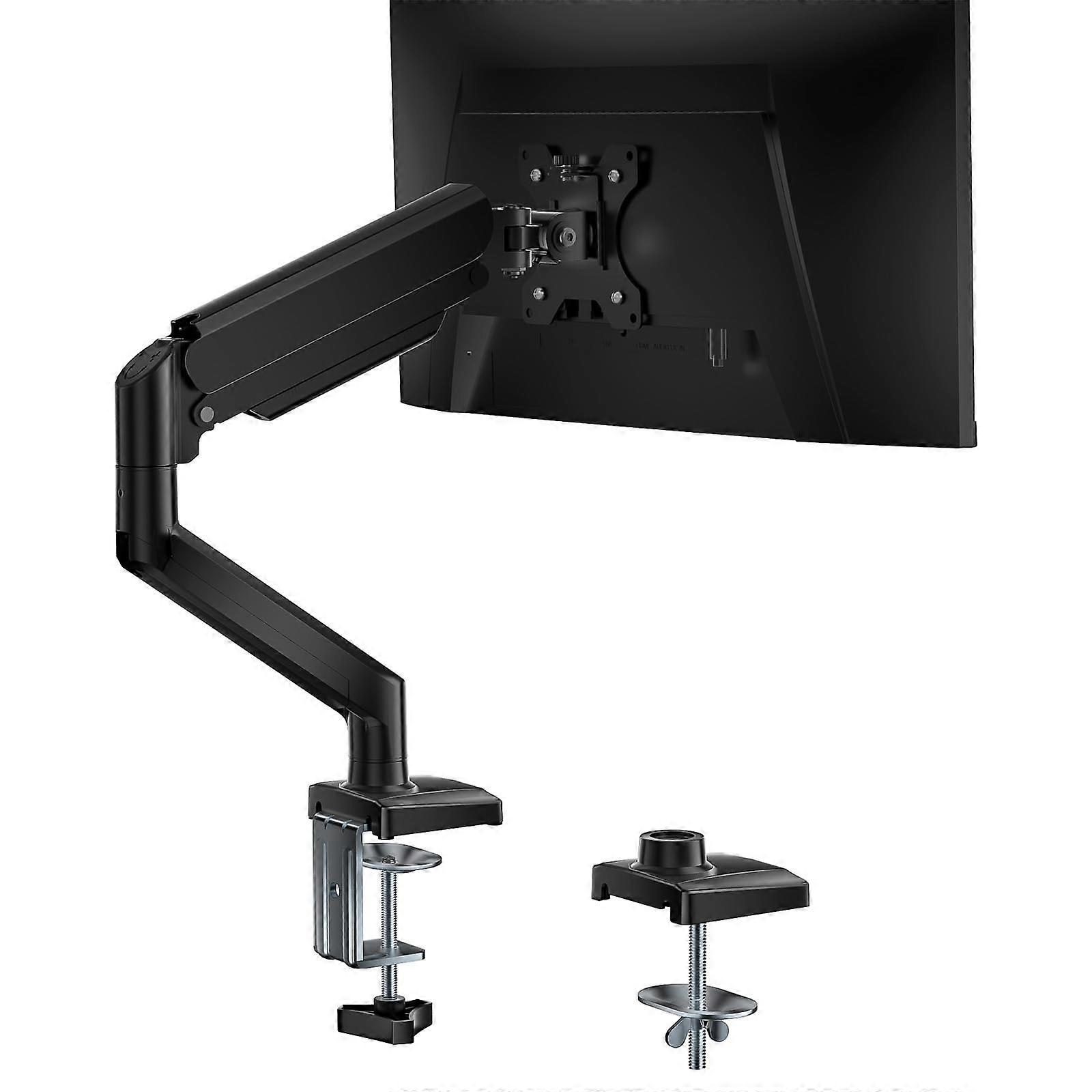WALI Single Monitor Installation, Gas Spred Monitor Lever for 17 - 34 inch Screens, Adjustable