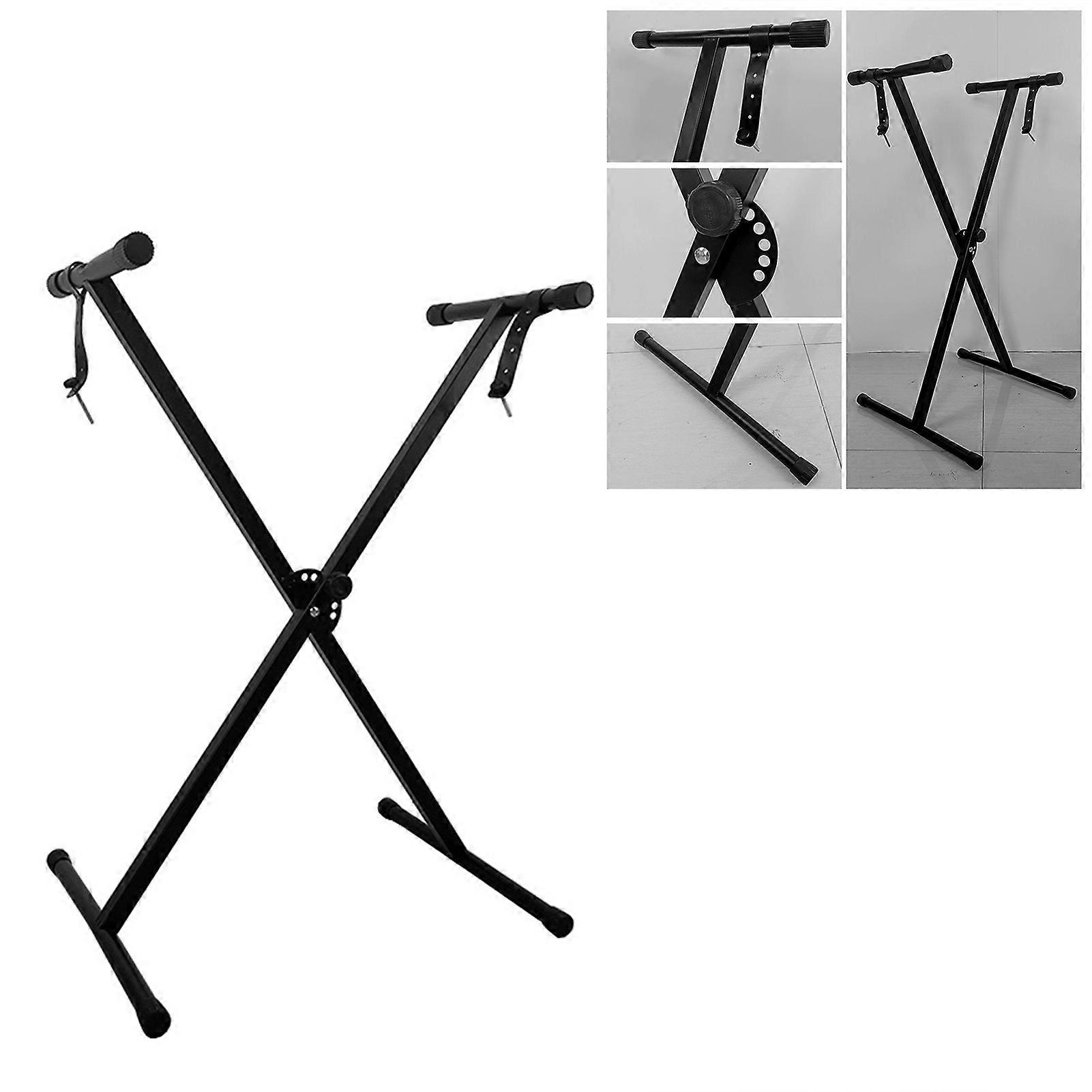 Adjustable X-Shape Piano Keyboard Stand 7-Level Steel Holder