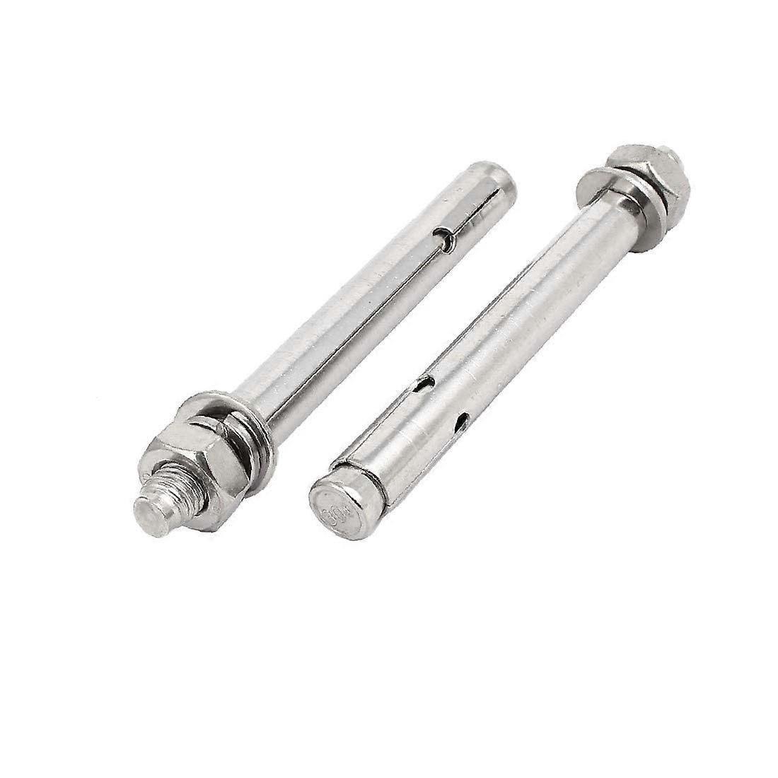 M10x120mm Expansion Bolt Sleeve Anchor, 304 Stainless Steel Air Conditioning Fittings, Medium Size, Multiple Colors, 2pcs