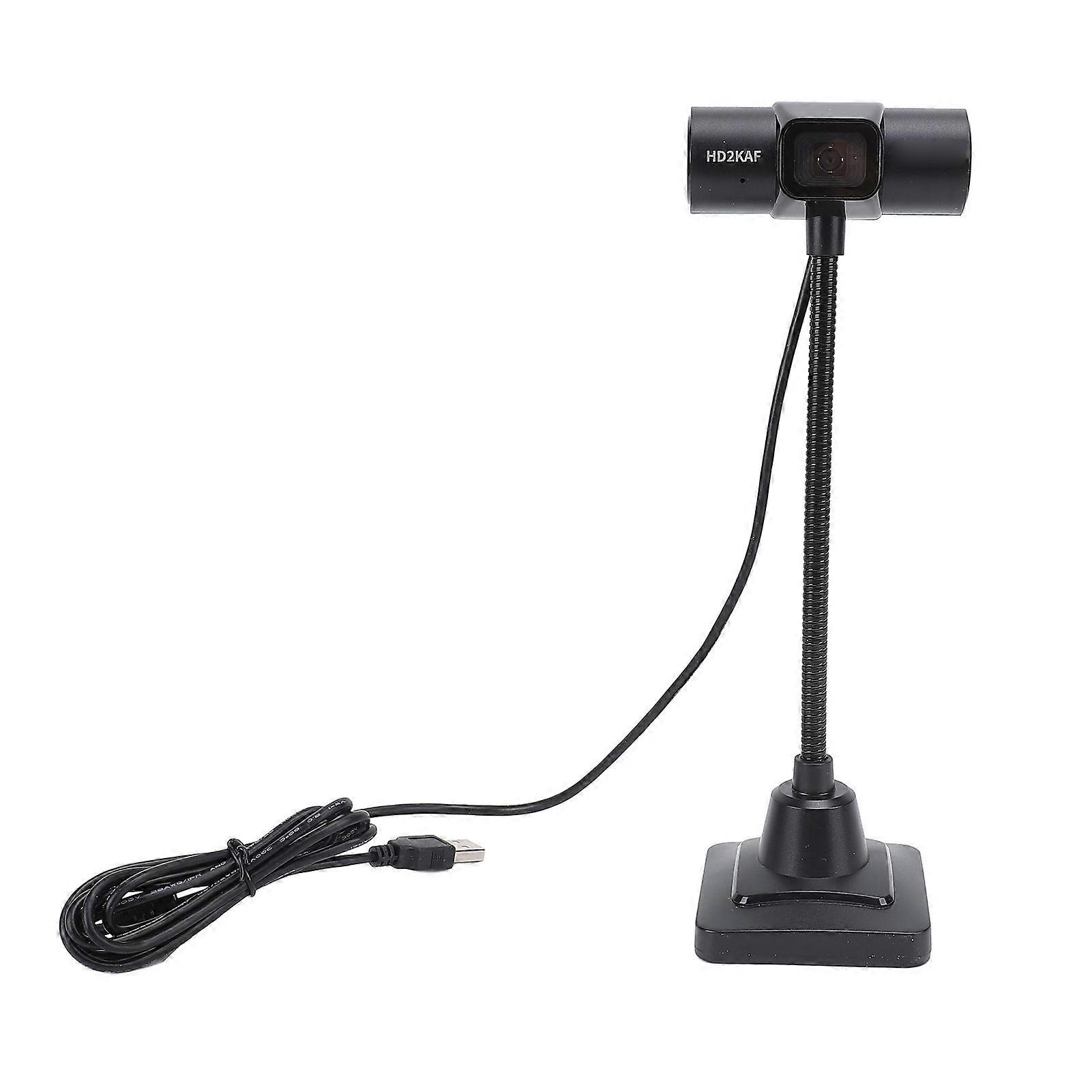 USB Computer Web Camera 2K Wide Angle Auto Focus Built in Noise Reduction Laptop Webcam