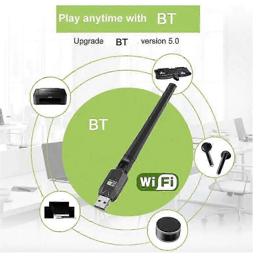 Network Card USB Driver Free 600M Wireless Network Card BT5.0 Bluetooth Adapter