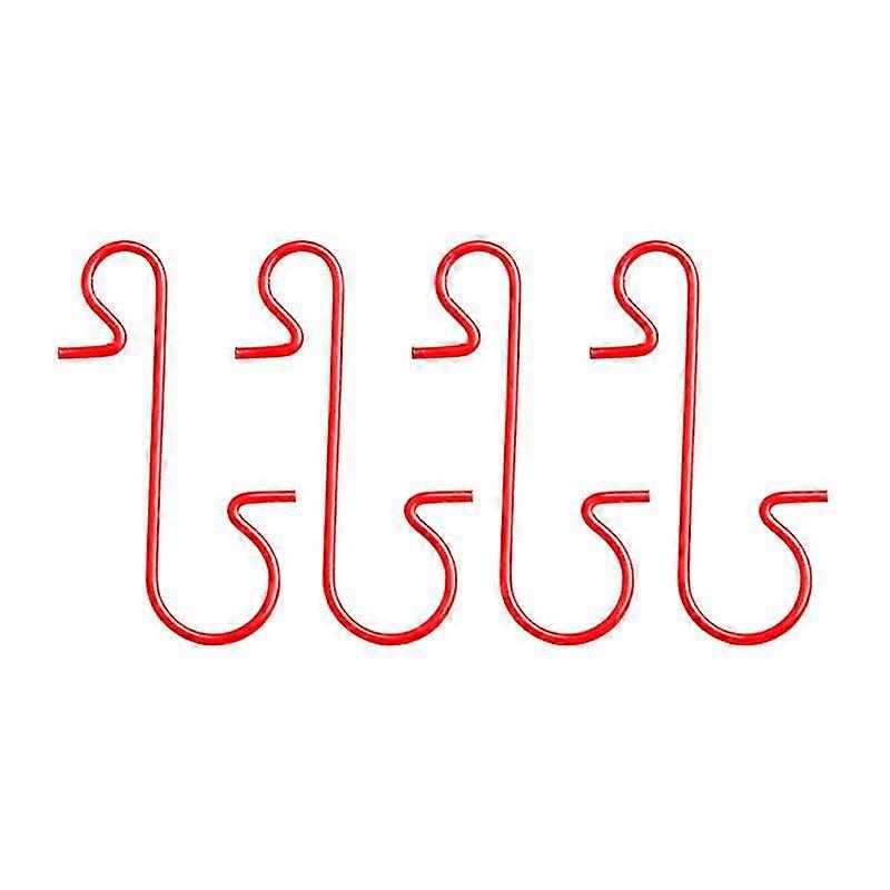 100pcs Red S Shaped Hanging Hooks S Hook Multi Purpose Hook