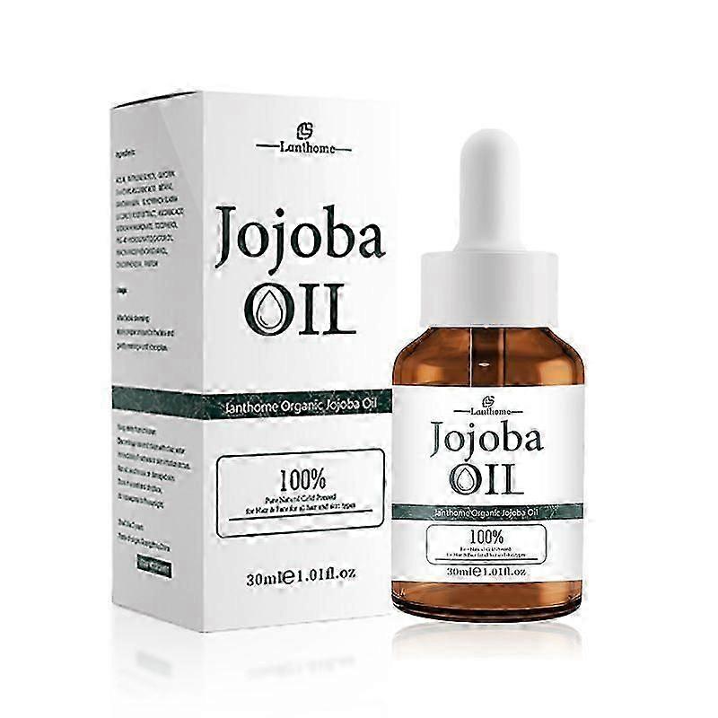 Jojoba Oil Βιολογικό Έλαιο Ψυχρής Έκθλιψης - 100% Αγνό, Ωμό, Παρθένο, Αδιάλυτο, Ανεπεξέργαστο - Ιδανικό για Μαλλιά, Πρόσωπο & Δέρμα, Έλαιο Jojoba για Λάδι Μασάζ Ανάπτυξης Μαλλιών