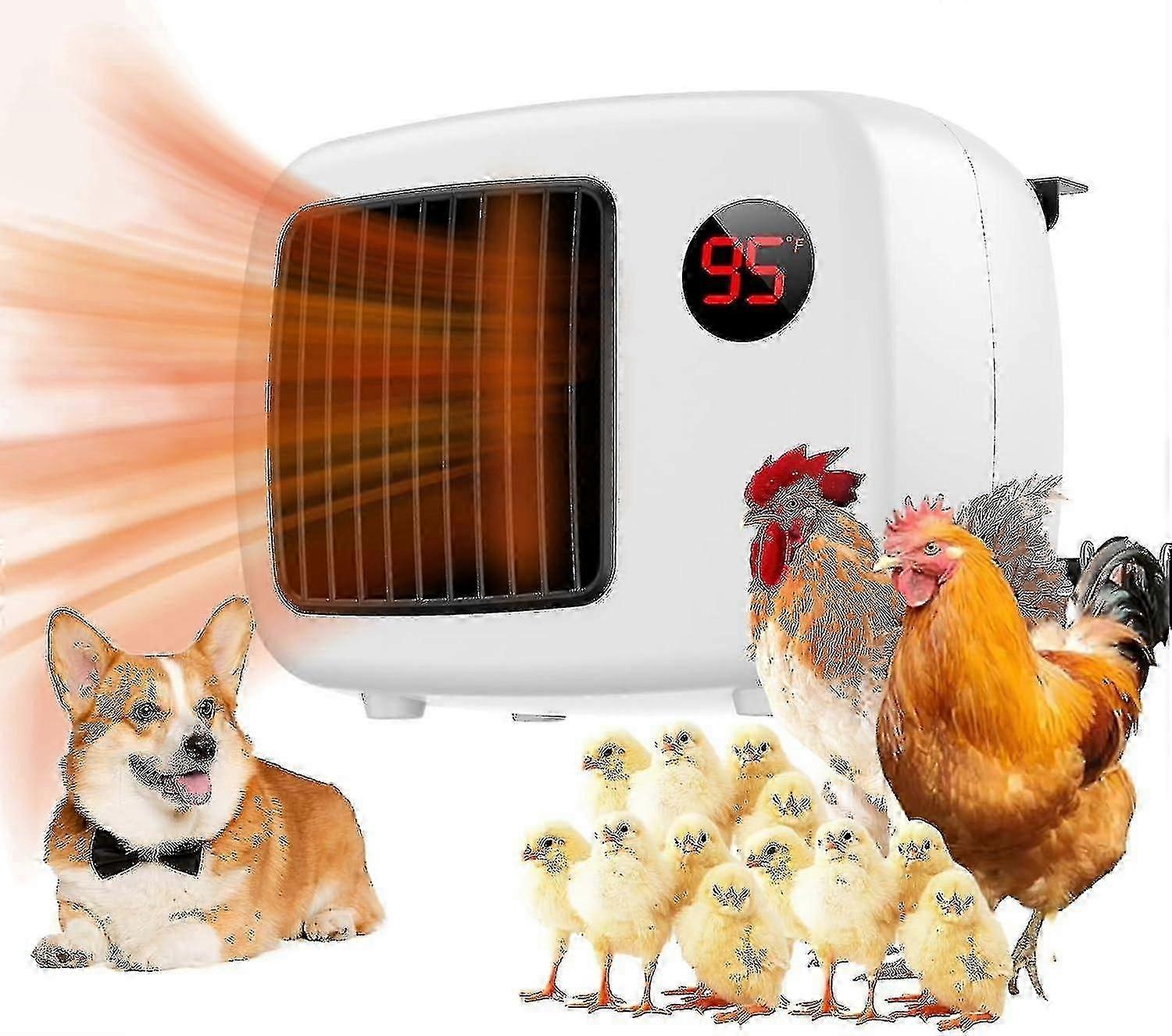 Termostatlı Köpek Isıtıcısı, 300w / 600w Çiğneme Önleyici Kordonlu ve Güvenli Aşırı Isınma Korumalı Pet Isıtıcı, Pet Fırını C-CN-YENİ