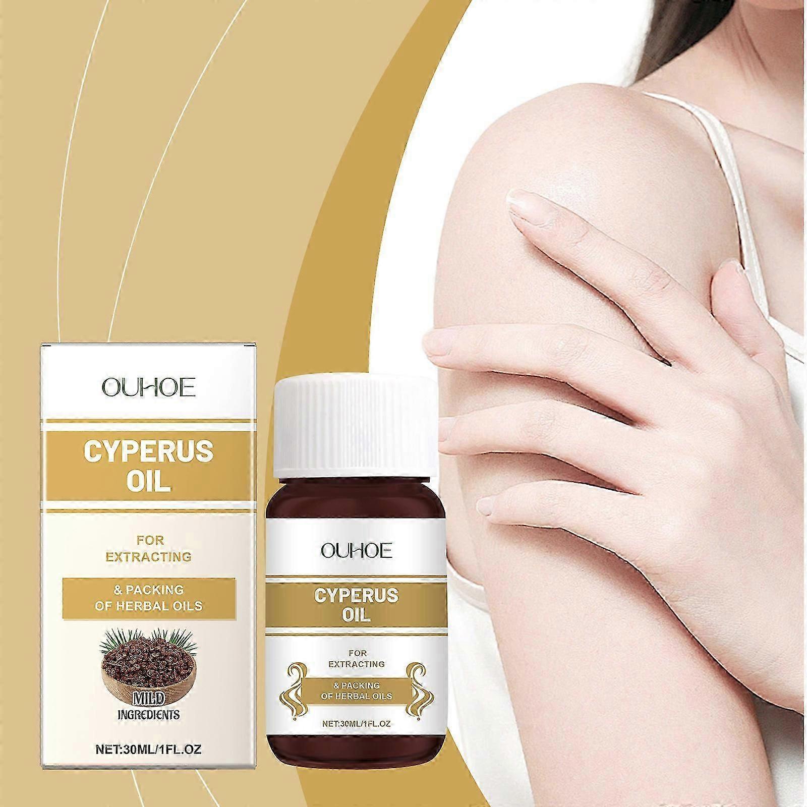 Ulei Cyperus Rotundus, Ulei 100% Cyperus Rotundus pentru îndepărtarea părului, Ulei de Cipru Ulei natural de iarbă de nuci Reducerea creșterii părului corporal, Piele netedă, Hidratare