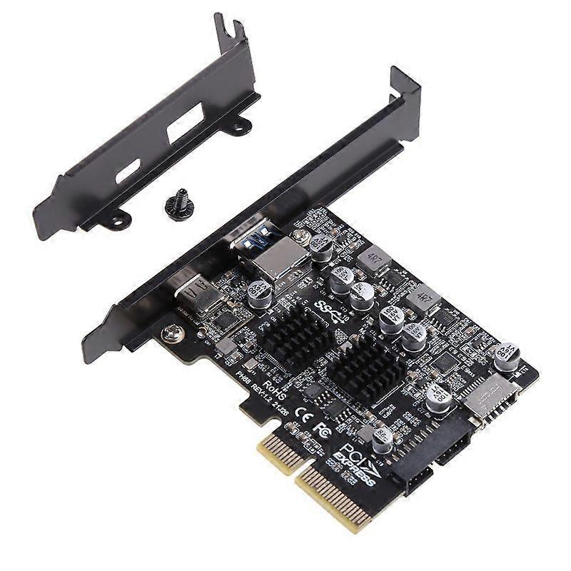 2 porte PCI-E a USB 3.2 A Tipo C Scheda di espansione anteriore Tipo E 19P/20P Connettore