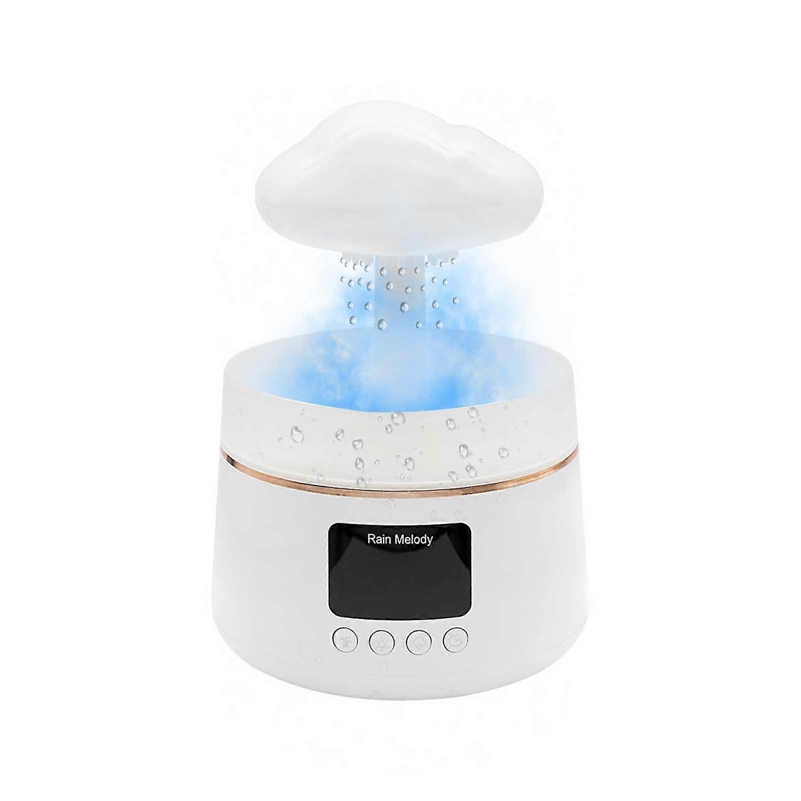 Rain Drop Humidifier for Bedroom, 2 in 1 Mushroom Cloud Lamp Humidifier, 300ml Aroma Essential Oils Diffuser