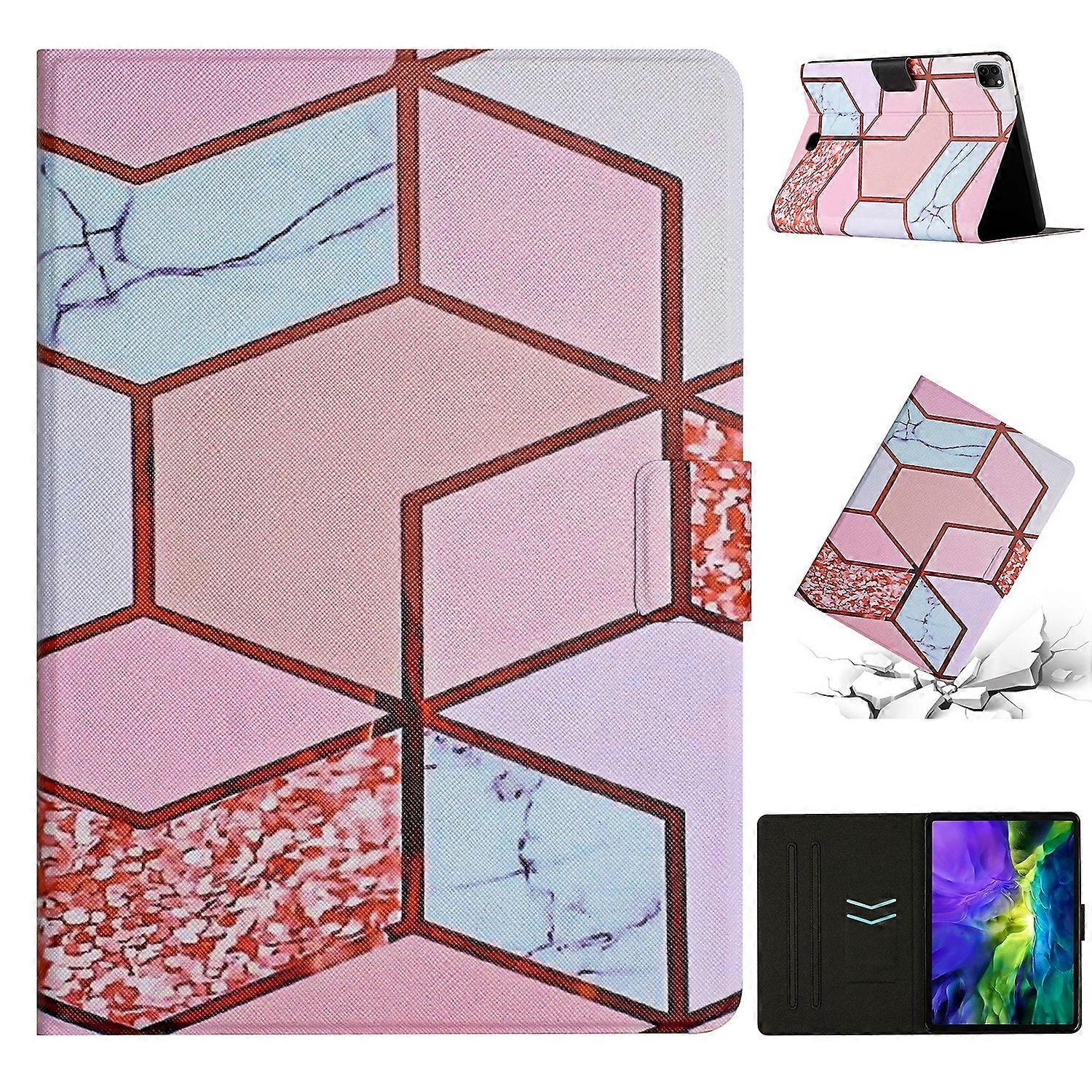 For iPad Pro 11 2020 Marble Pattern Smart Leather Tablet Case