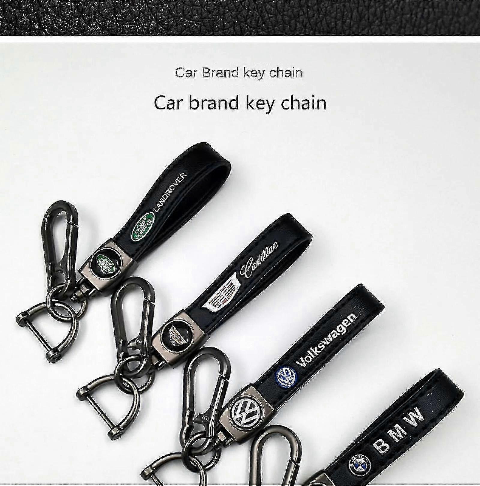 Metallic Finish Car Leather Bike Keychain with Durable Key Ring and Hook Attachments