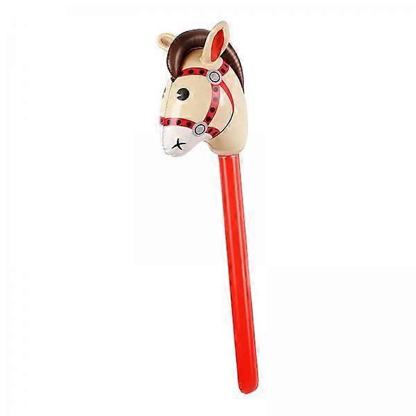 4x Inflatable Horse Stick Toy for Kids' Western Theme