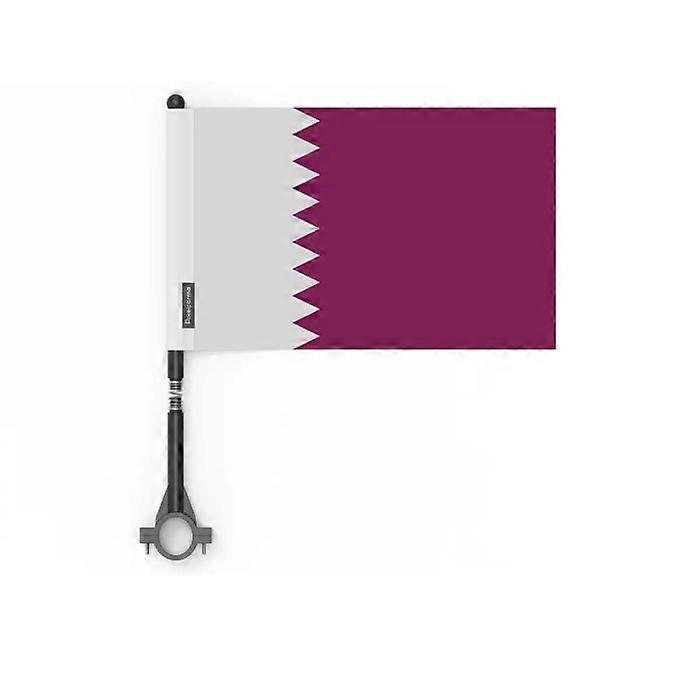 Flag - Qatar - 10 pieces - 14 x 21 cm - Polyester - Double-sided printing