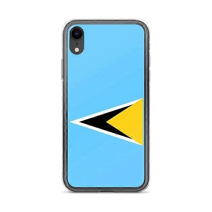 iPhone Case - Multicolored - Saint Lucia Flag - Soft - Compatible with iPhone XR - Vertical
