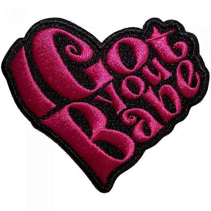 Sonny & Cher I Got You Babe Heart Iron On Patch