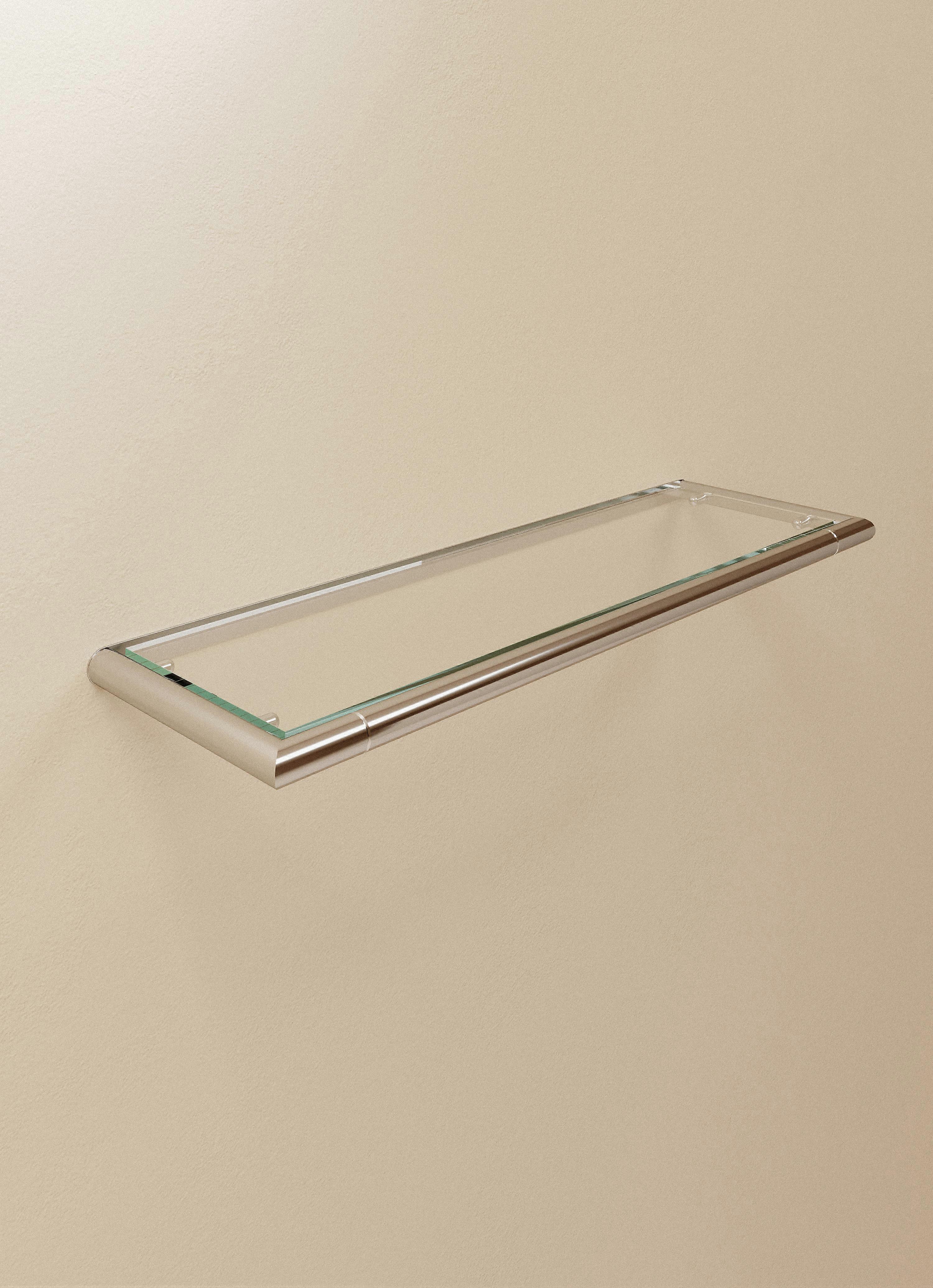 COSMIC Bathroom Shelf, Bathroom Organizer, Chrome, Micra Collection