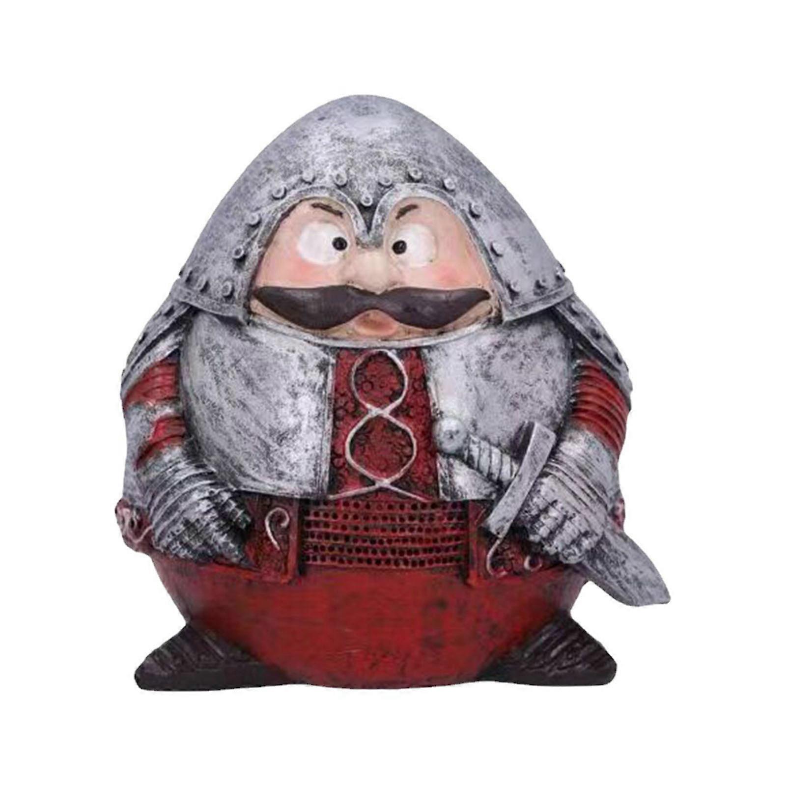 Christmas Dwarf Knight Statue Resin Crafts Desktop Small Ornament Figurine
