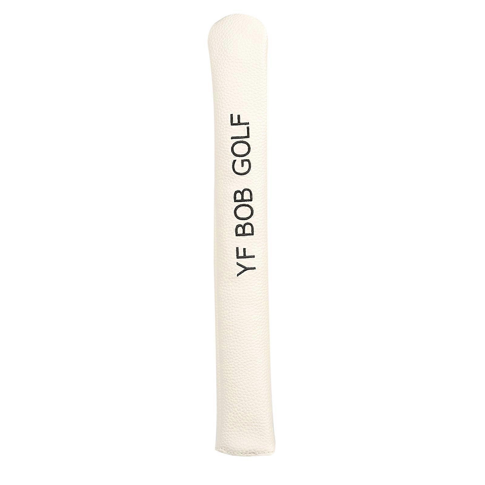 Golf Alignment Stick Halter Abdeckung PU Golf Alignment Stick Kopfabdeckung Golf Alignment Protector für Golf Alignment Stick Weiß