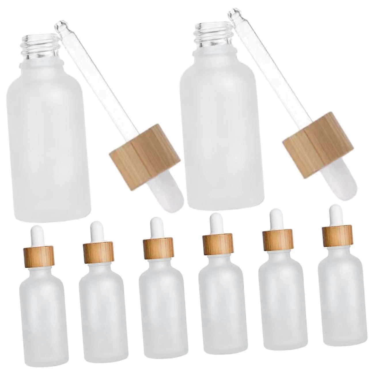 Glass Dropper Bottles 8 Pieces Set, Leakproof, Tight-Fitting Cap, Travel Storage, 30ml Size, Ideal for Essential Oils