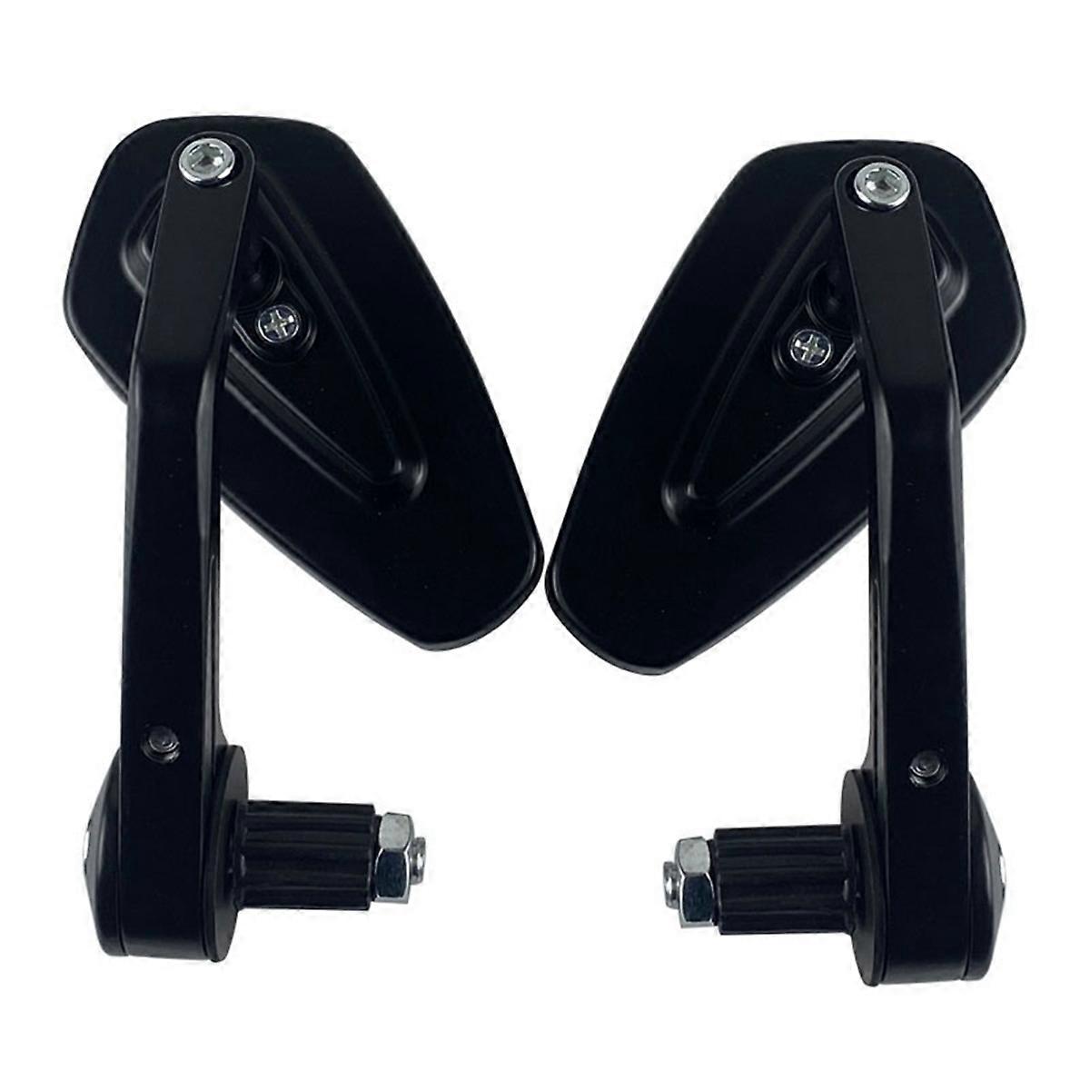 Motorcycle Handle Bar End Mirror 7/8Inch 22 mm Side Rearview Mirrors Custom Smoke Blue Lens for