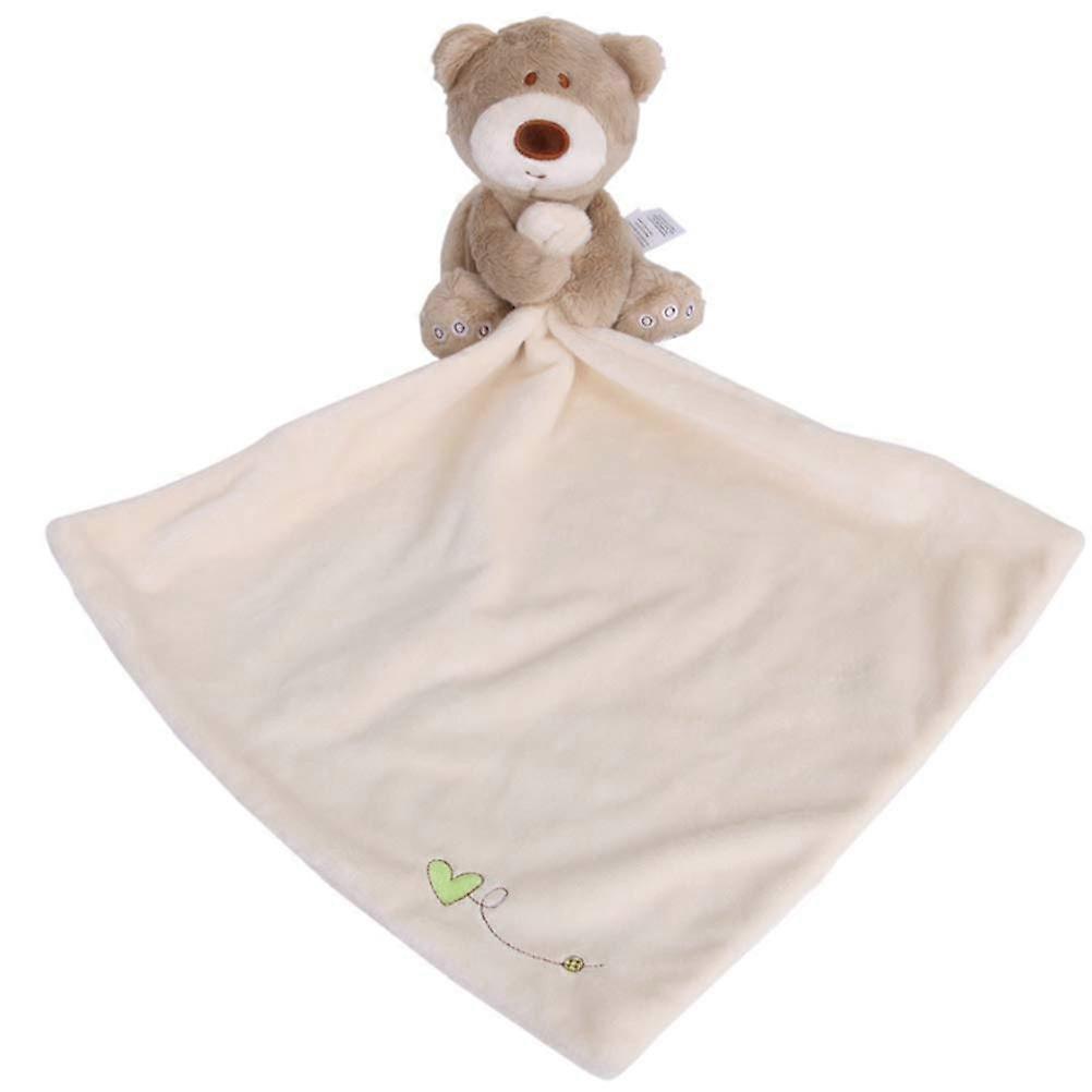 Cuddly Blanket Bear Shape Comforter for Baby born Plush Toys Blanket (White)