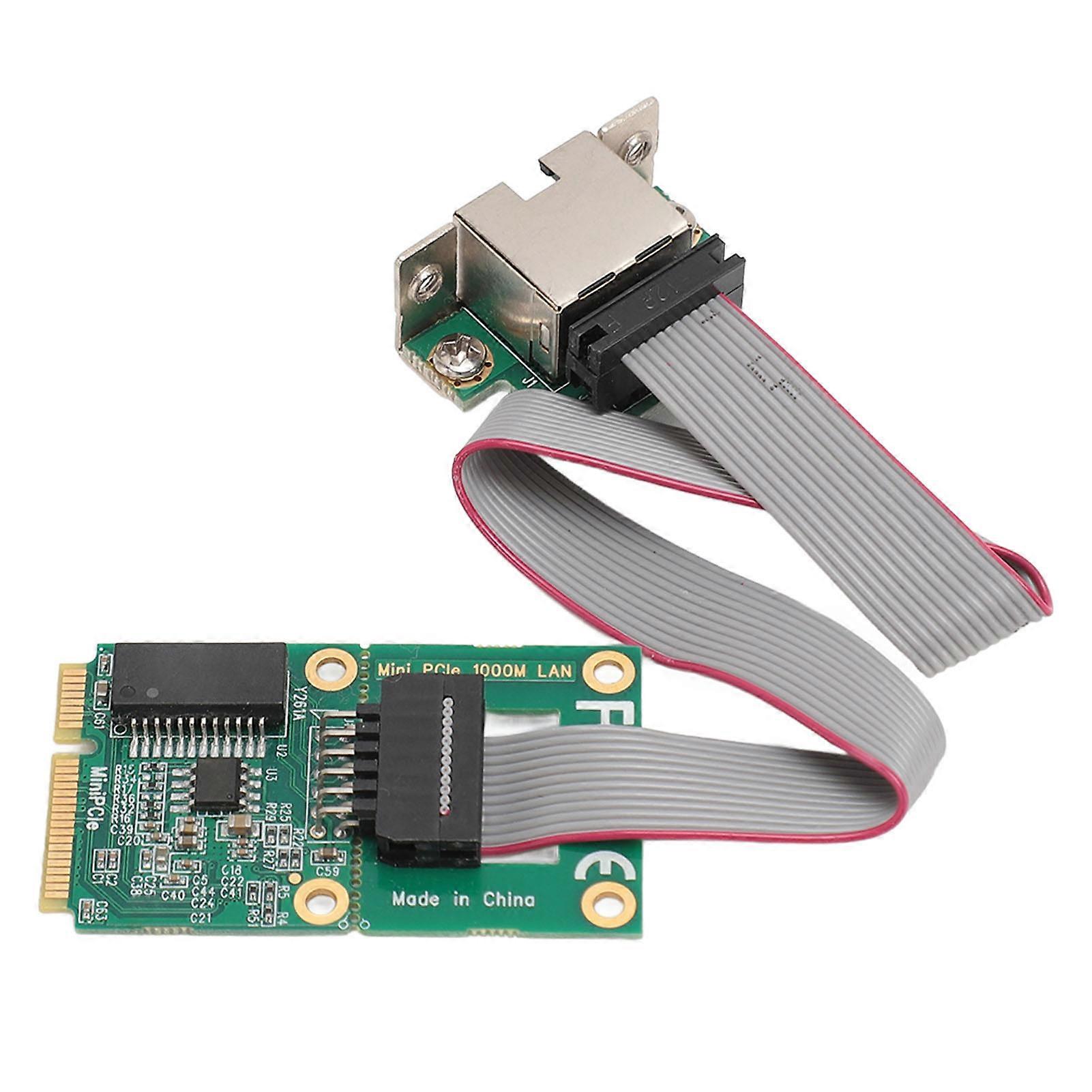 Mini PCI‑E Network Card Bent Pin Gigabit Single Port I210AT Chip GBE Ethernet RJ45 Network Expansion Card