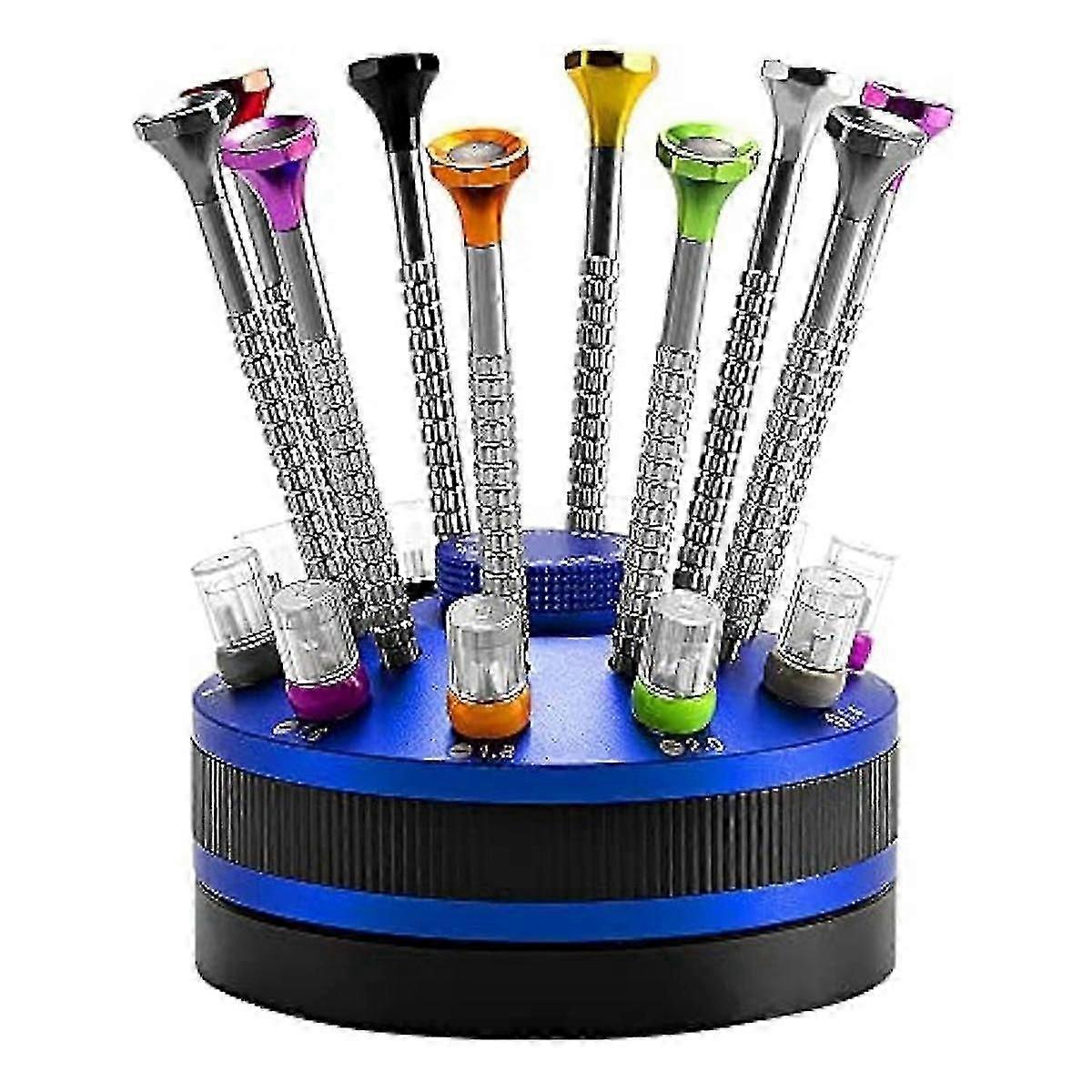 10pc Precision Slotted And Crosses Screwdriver Set Different Size With Extra Replace Blades Watchma