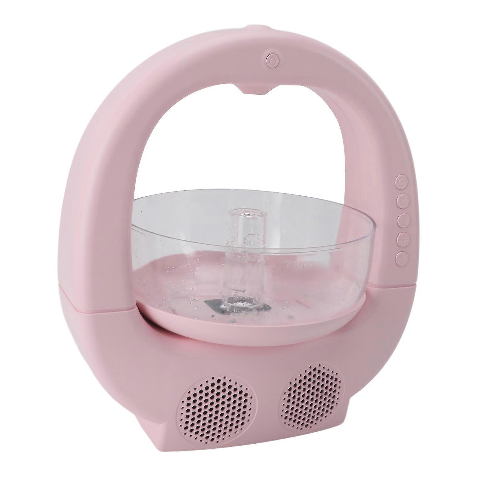 Anti Gravity Humidifier Cool Mist Desktop Humidifier White Noise High Mist Humidifier with Fish Tank Ambient Light Dual Speaker for Bedroom Office Pi
