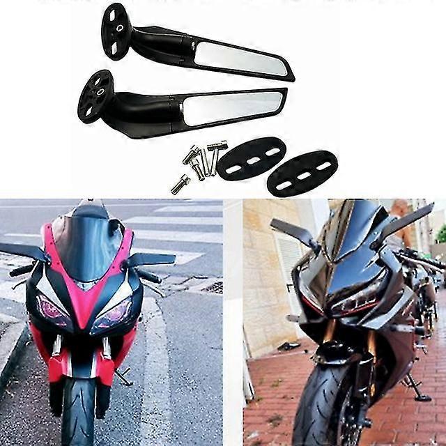 For Motorcycle Accessories Adjustable Rotating Rearview Mirror Wind Wing Compatible with Certain Brands