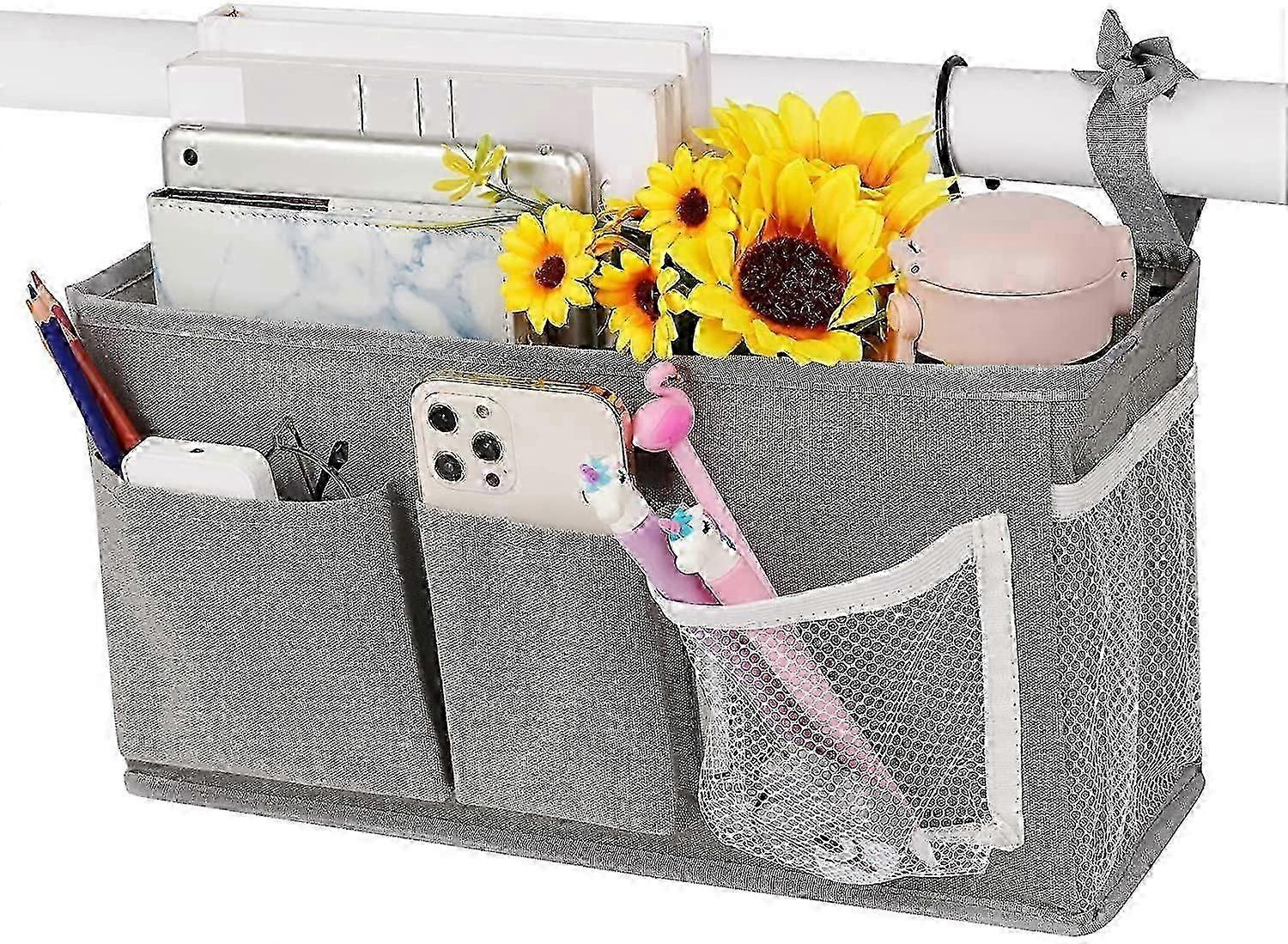 Bedside Storage Bag, All-round Encirclement Waterproof Coated Organizer for Space Saving, Quality Material and Versatile Use