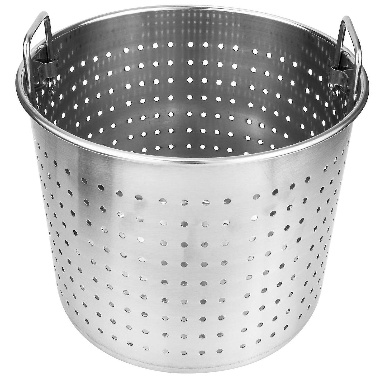 Strainer Bucket for Kitchen Use, Made from Stainless Steel, Smooth Finishing