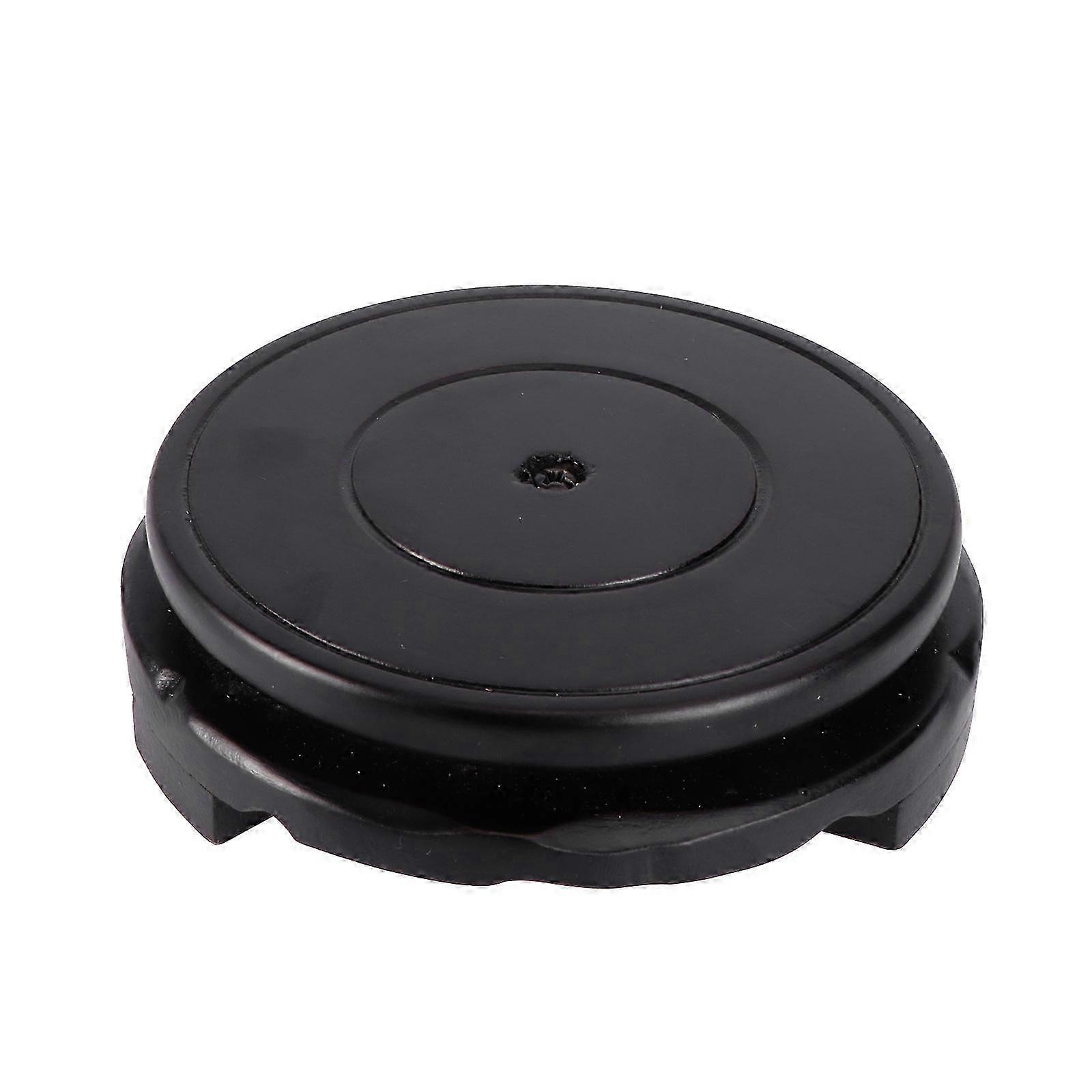 1pc Round Wooden Base Decorative Flower Pot Display Base Ornament for Various Plants