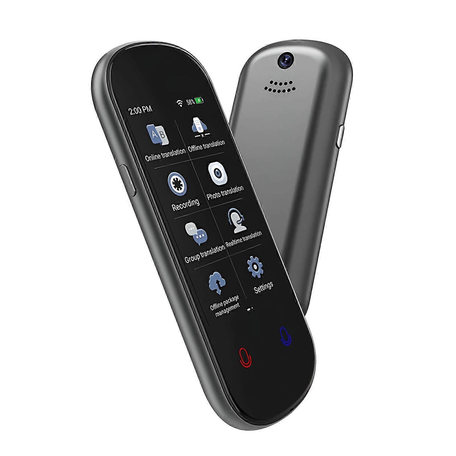 AI voice and photo translator 139 languages Offline function Compact, Black