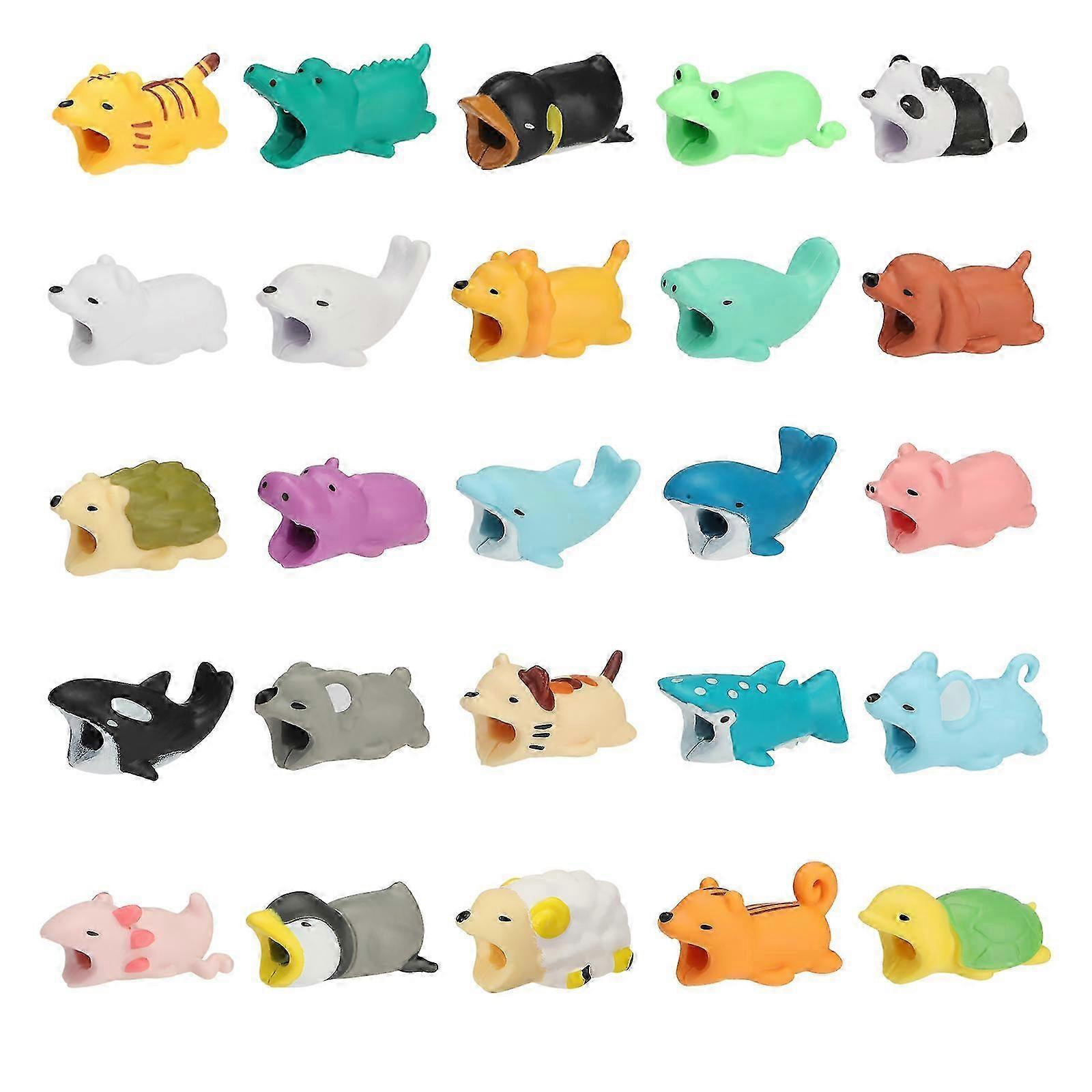 25 PCS Animal Cable Protector USB Line Organization Bite Winder 2025