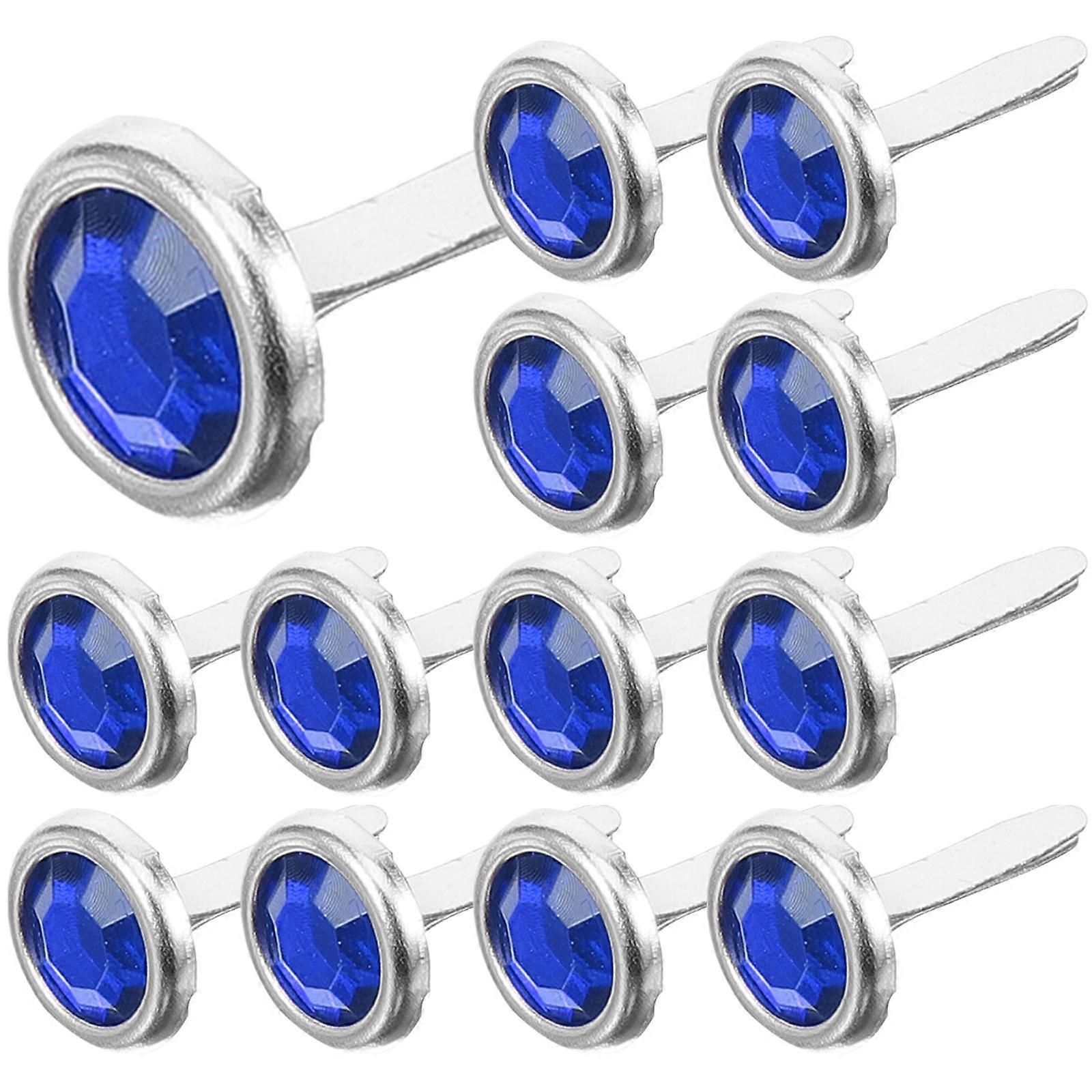 100pcs Mini Metal Brads for DIY Crafts Durable Iron Round Head Paper Fasteners for Scrapbooking & Handmade Projects