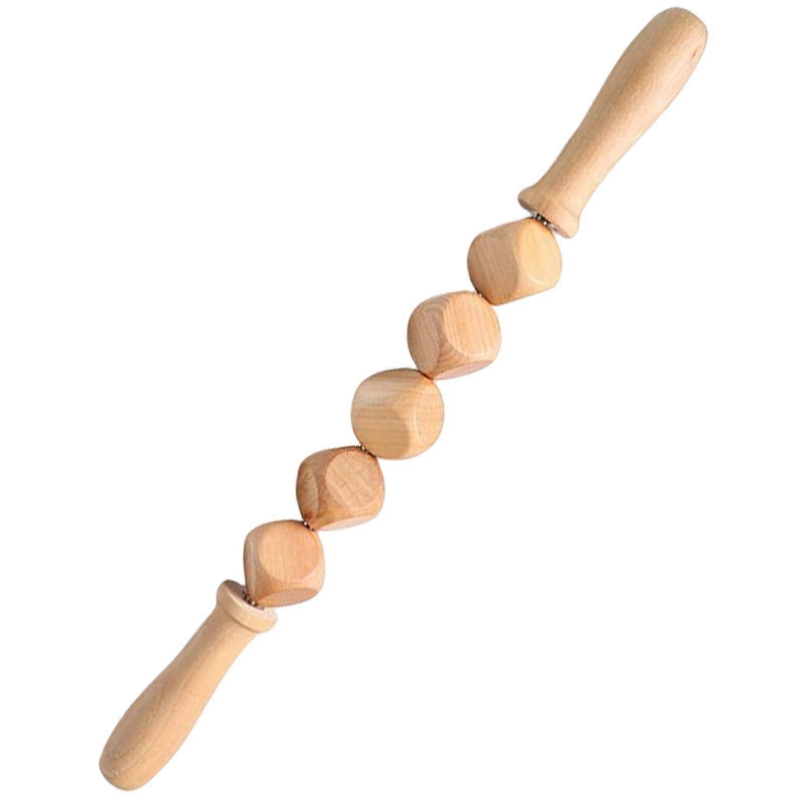 Multifunctional Massage Roller Wood Handle Circulation Scraping Stick