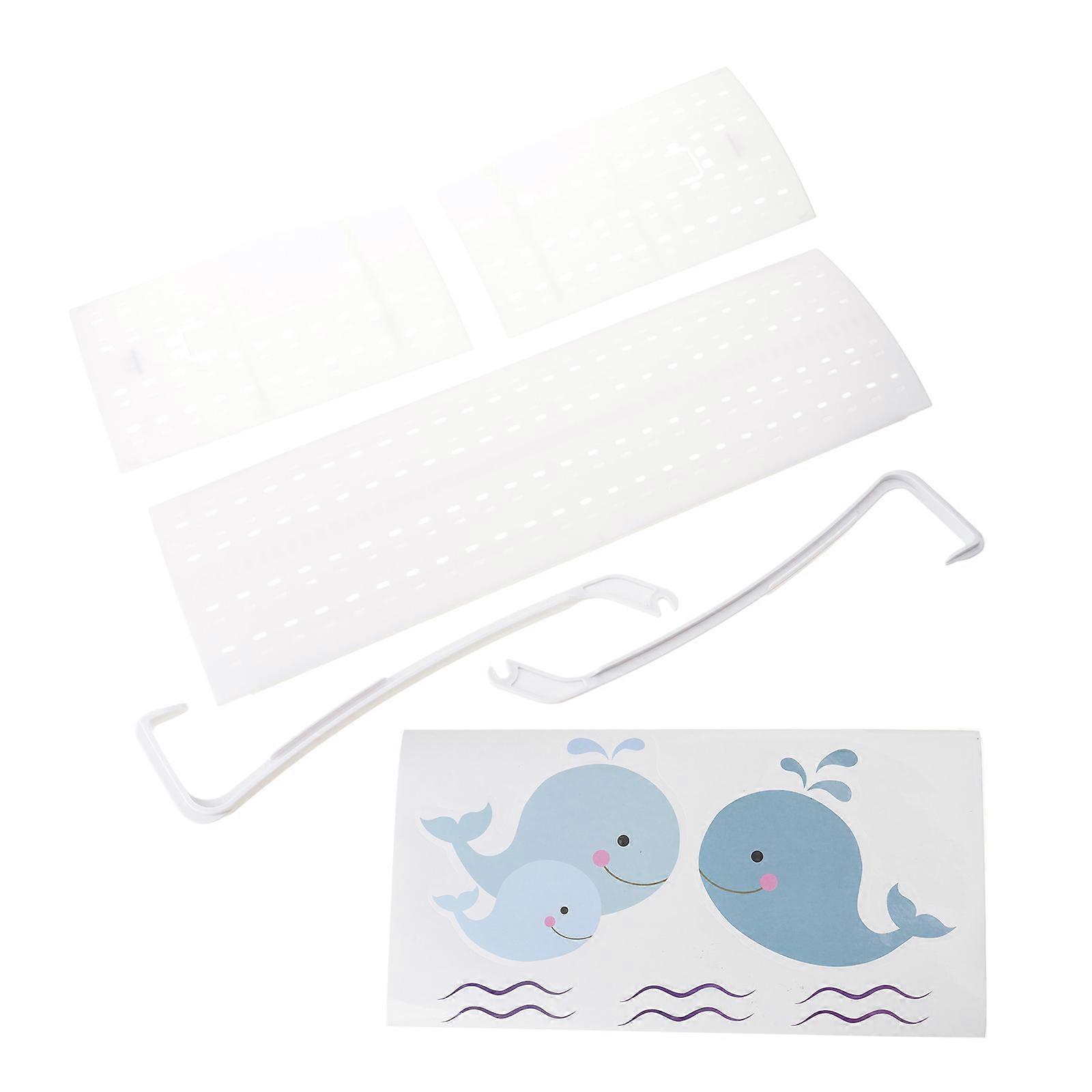 Wall Mounted Air Conditioning Windshield Baffle 16.5x52cm Plastic Texture Suitable for Comfortable Airflows Control
