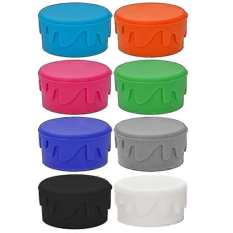 8-Pack Silicone Wine & Beer Bottle Stoppers, Reusable for Freshness