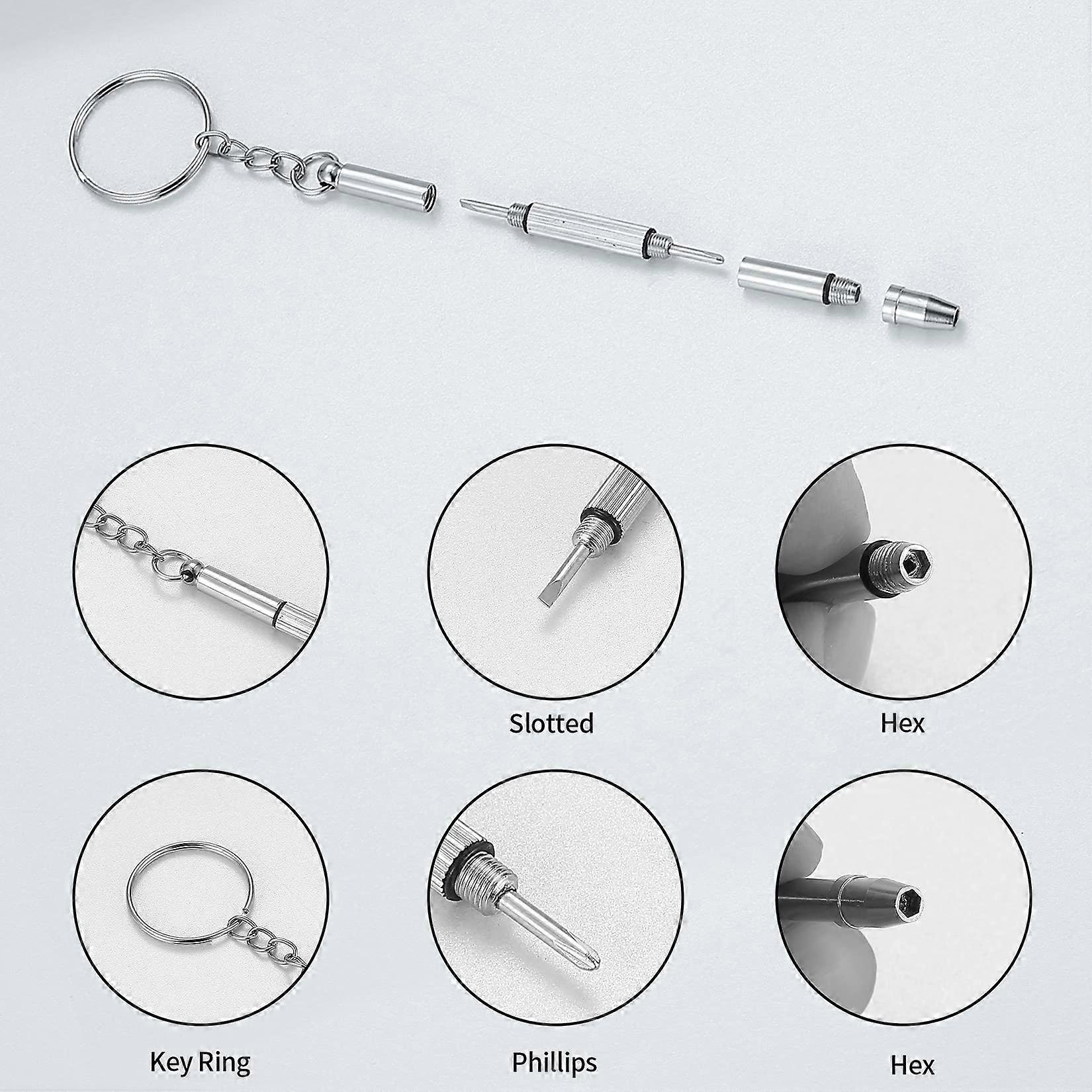 Eyeglass Sunglass Glasses Repair Tool Kit Screws Nuts 500 Pcs Spectacles Repair Screws Set with Mini Screwdriver