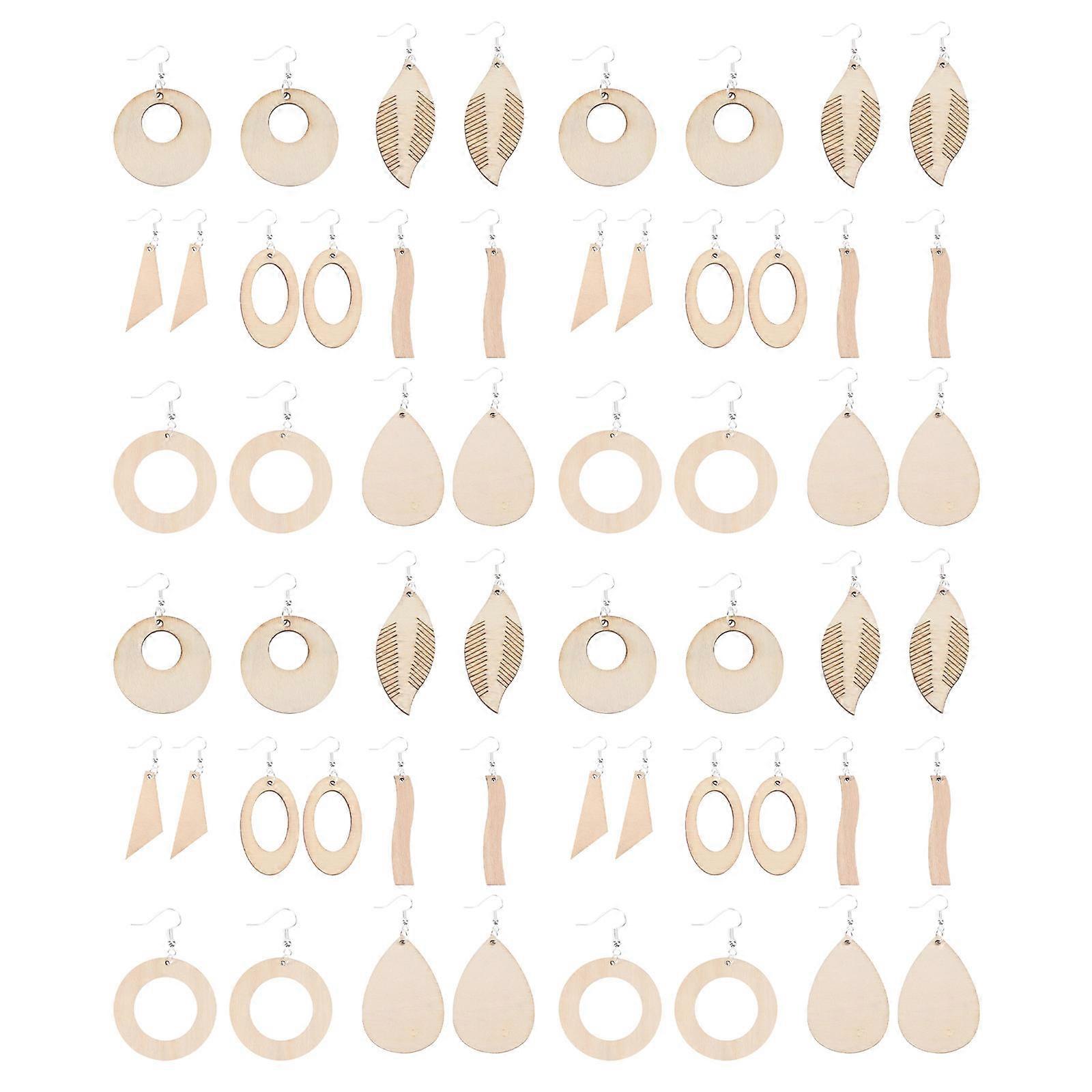 DIY Earring Making Accessories, Versatile Wood Blanks for Handmade Projects