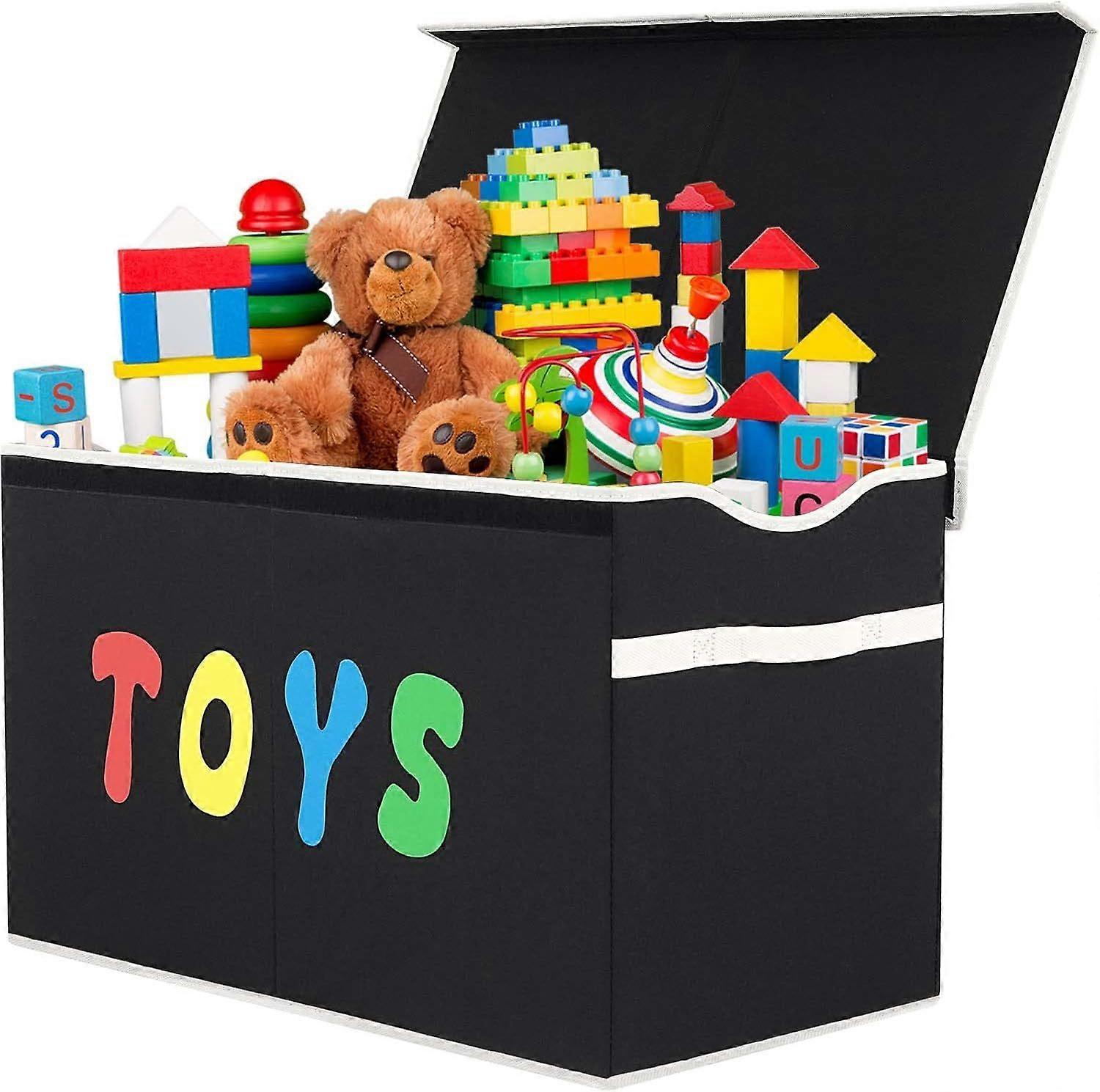 Toy Box Chest, Collapsible Sturdy Storage Bins with Lids, Extra Large Kids Toy