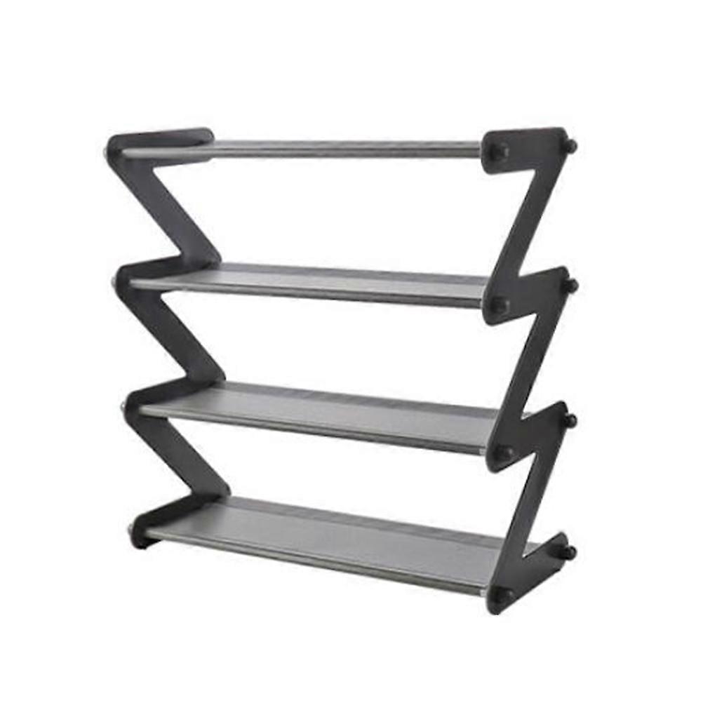 Sturdy Shoe Rack Shoes Storage Organizer Space Saving Design Dark Grey For Office 1Set