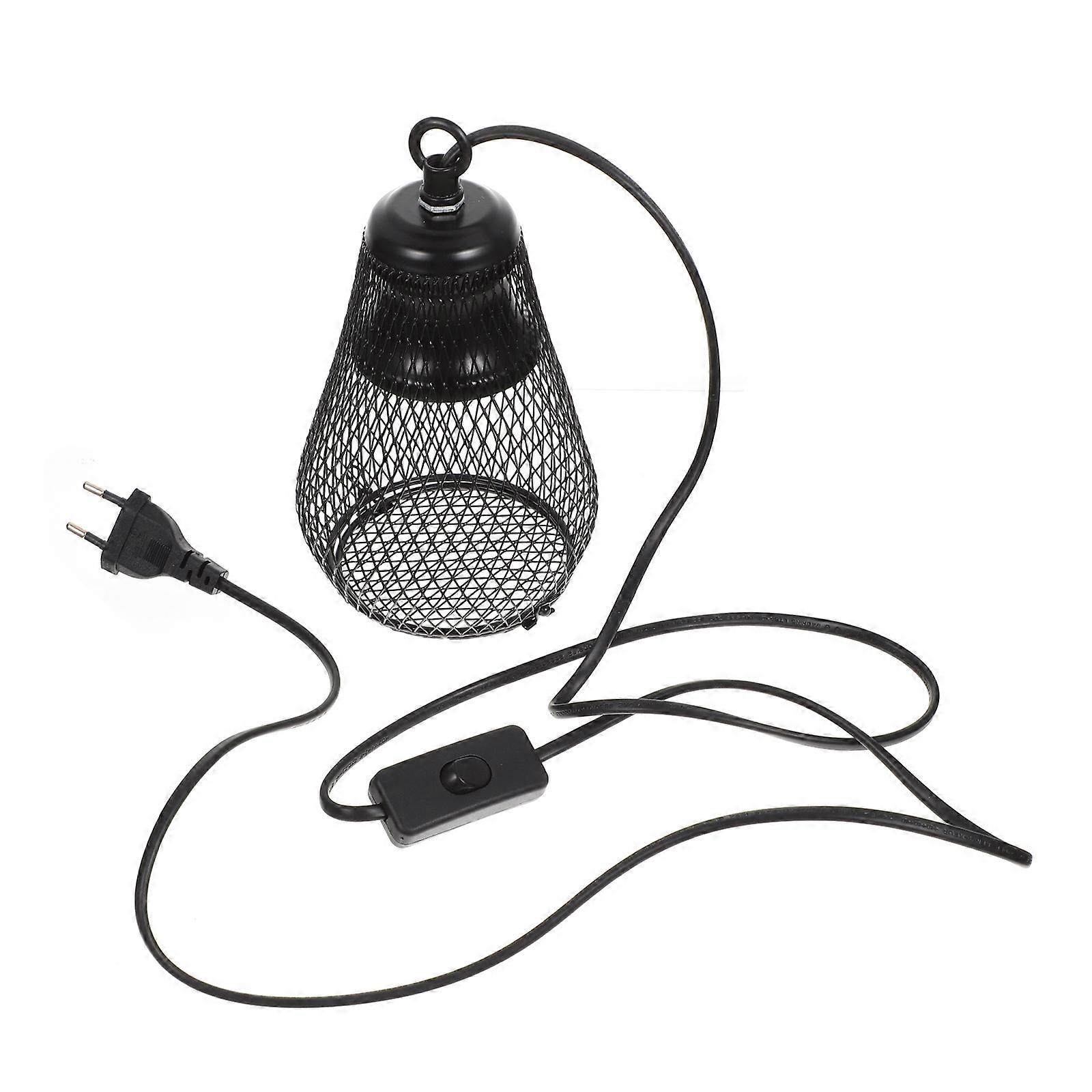 Lamp Cover with Hook Reptile Heating Lampshade Iron Material for Indoor Use Reptile Pet Lamp 1Pcs