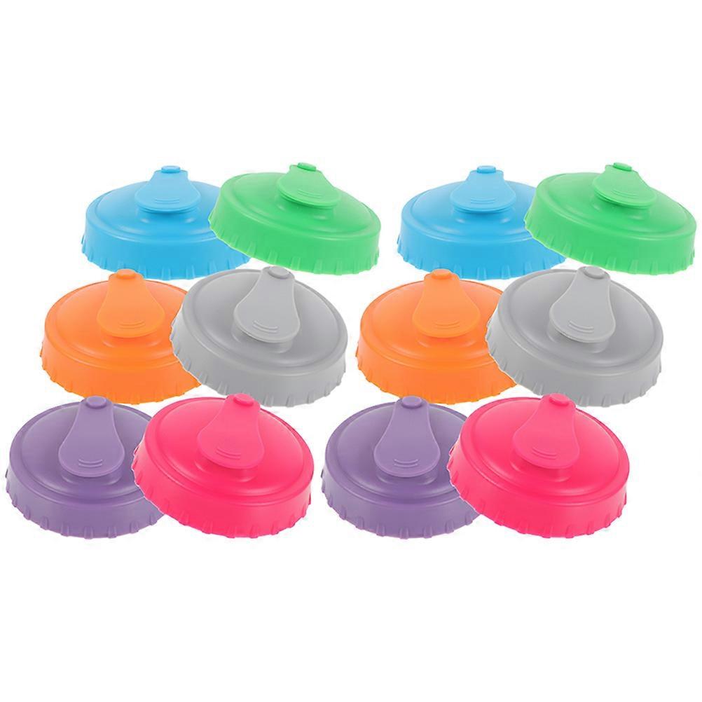 12pcs Reusable Silicone Soda Can Covers Leak Proof Lids for Outdoor Picnics, Camping, Barbecues – Multi Color, Fits Standard Beer & Soft Drink Cans