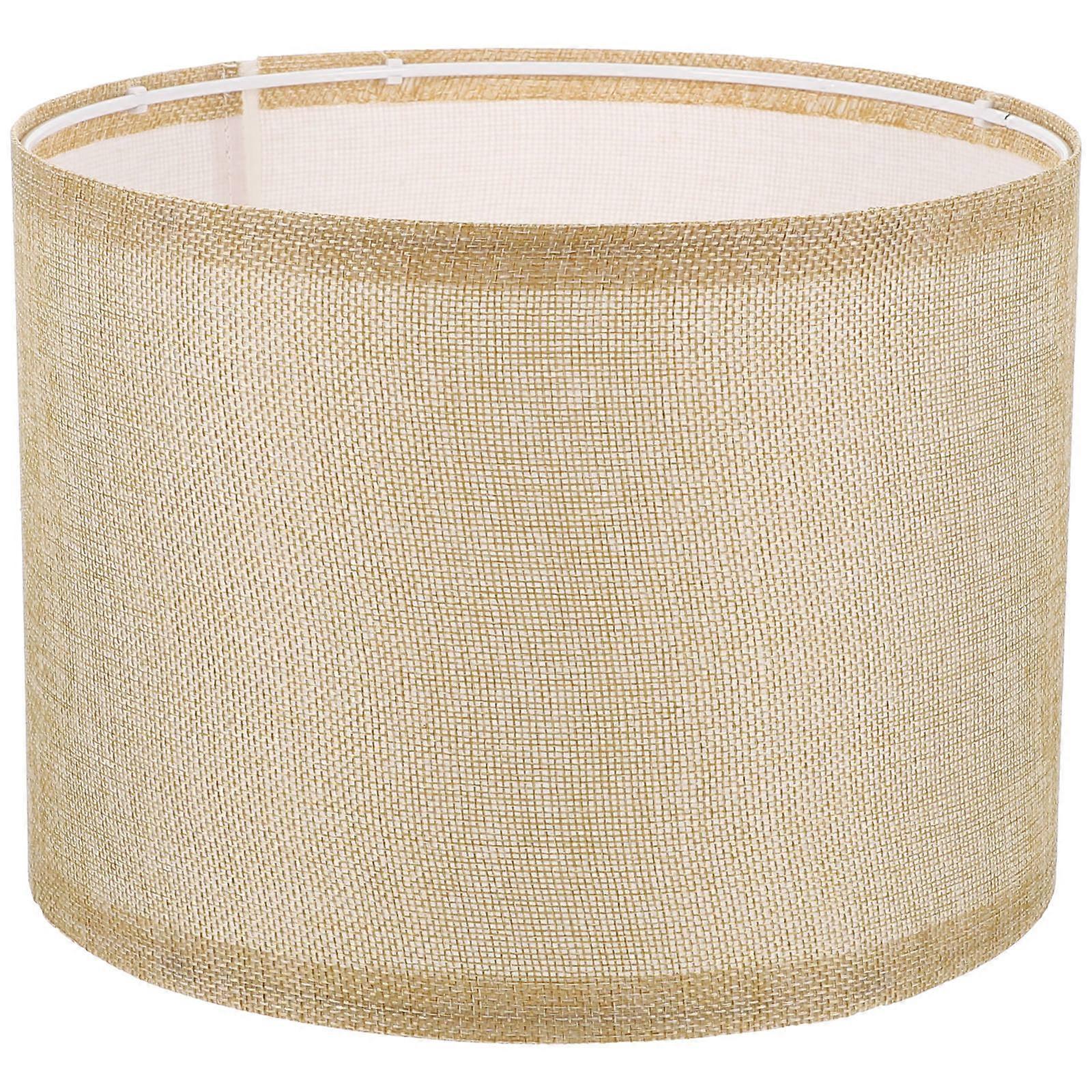 Replacement Lampshades for Table Lamp Khaki Linen Design Eye-Protective for Decor