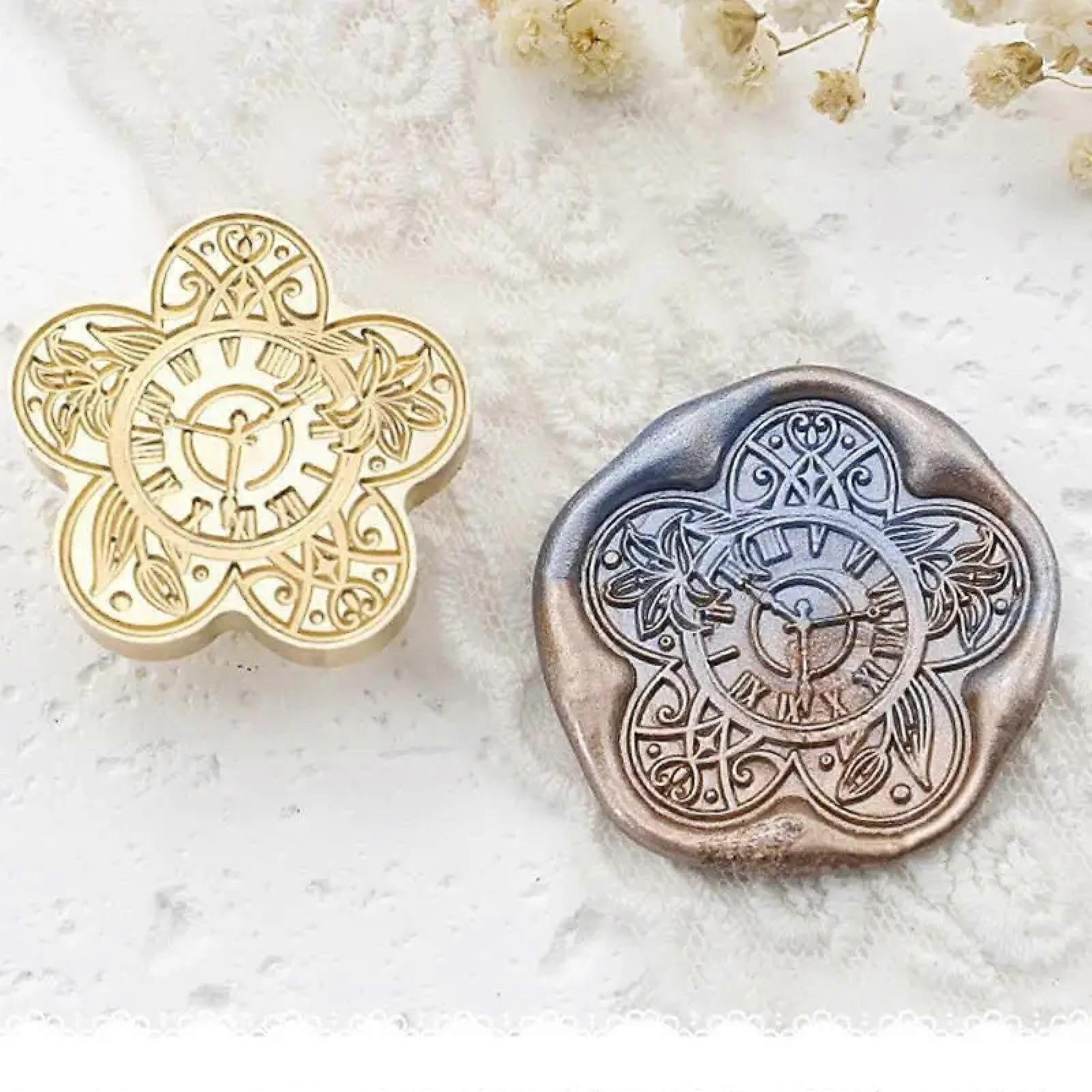 Wax seal, copper seal, flower seal, Teetasse, lantern, butterfly on seal