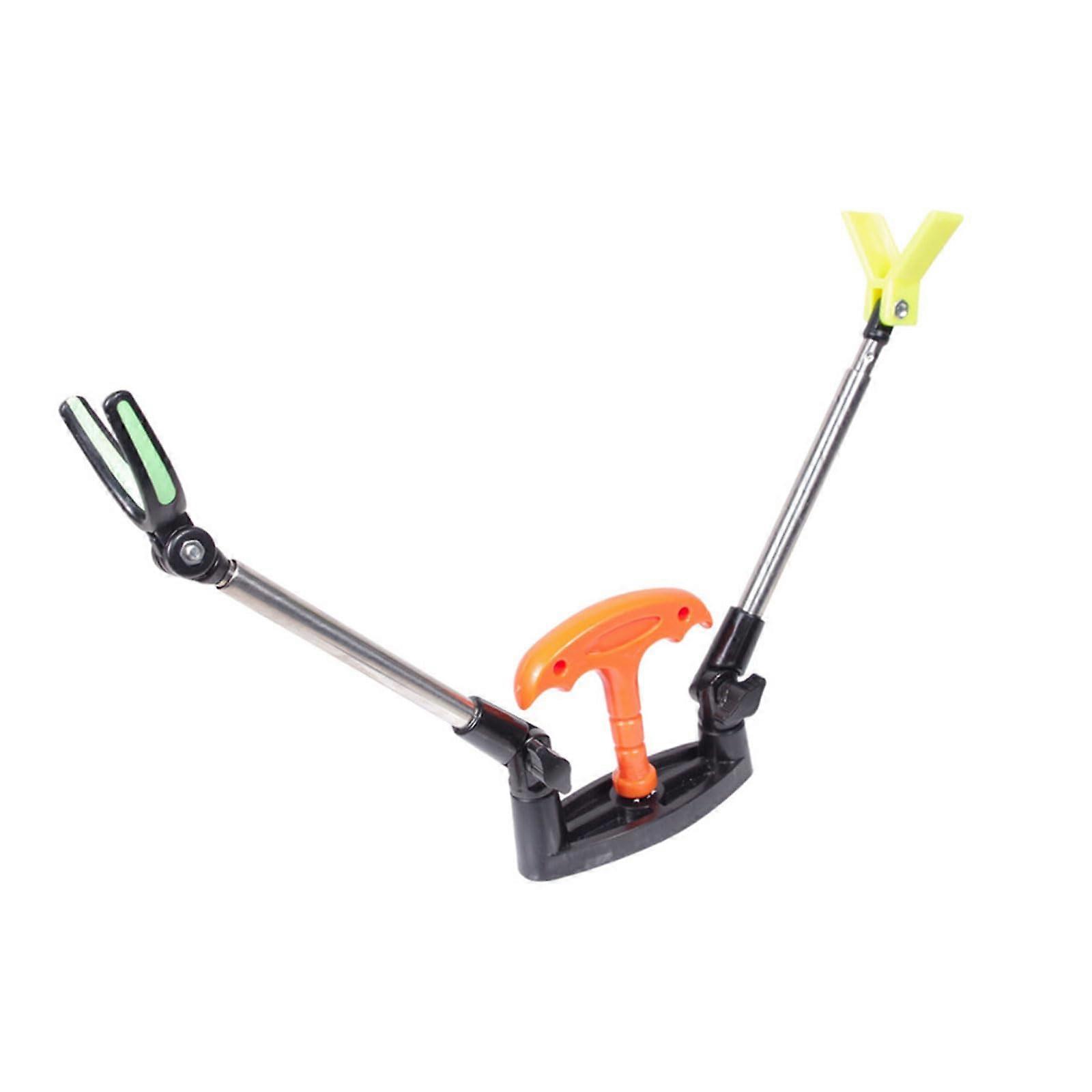 Foldable Fishing Rod Holders, Non-Slip Base, Durable Construction, Adjustable Angles, Universal Fit for Various Rods