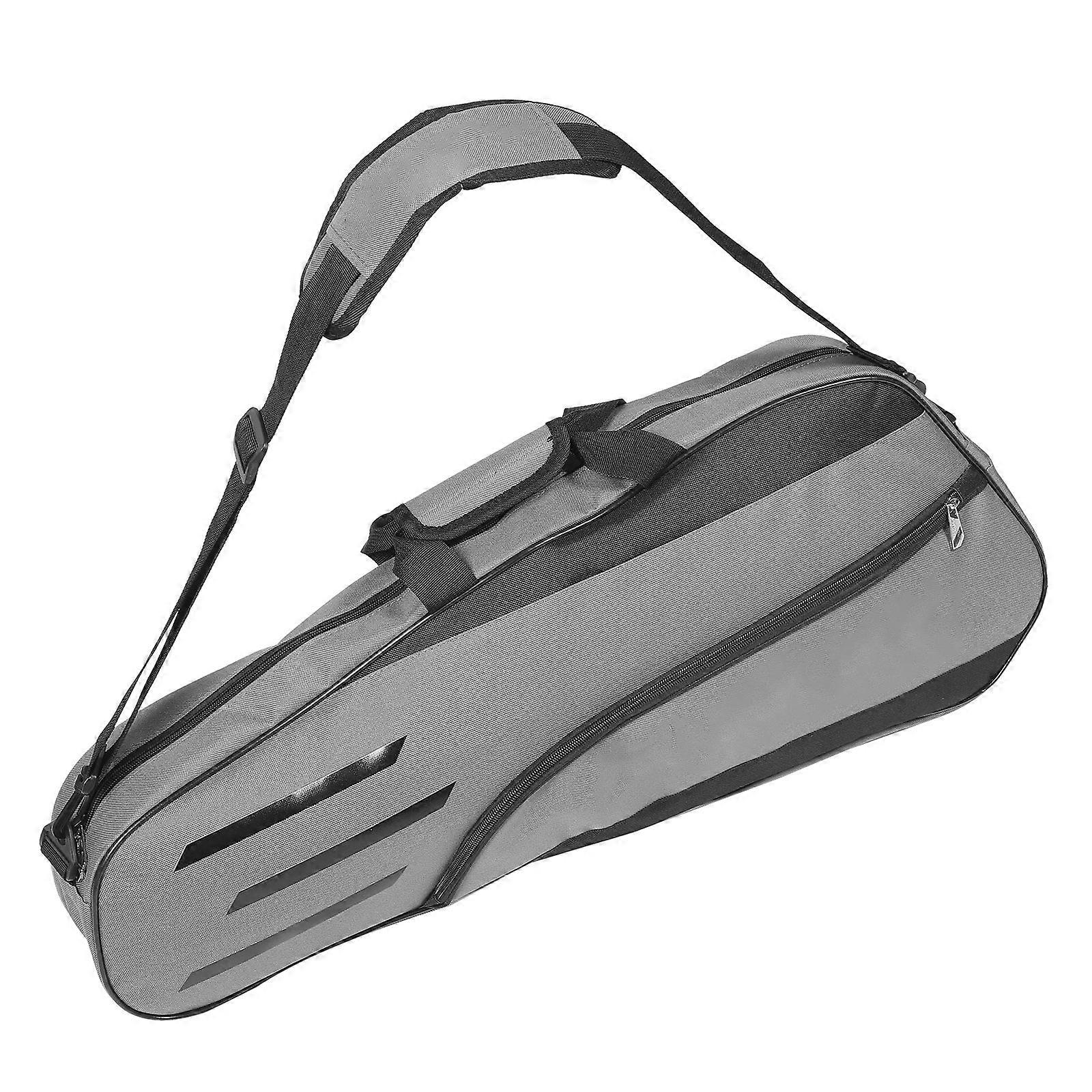 Portable Badminton Racket Bag Rectangular Badminton Racket Protection Bag Dark Grey 71.00X30.00X10.00CM 1Set