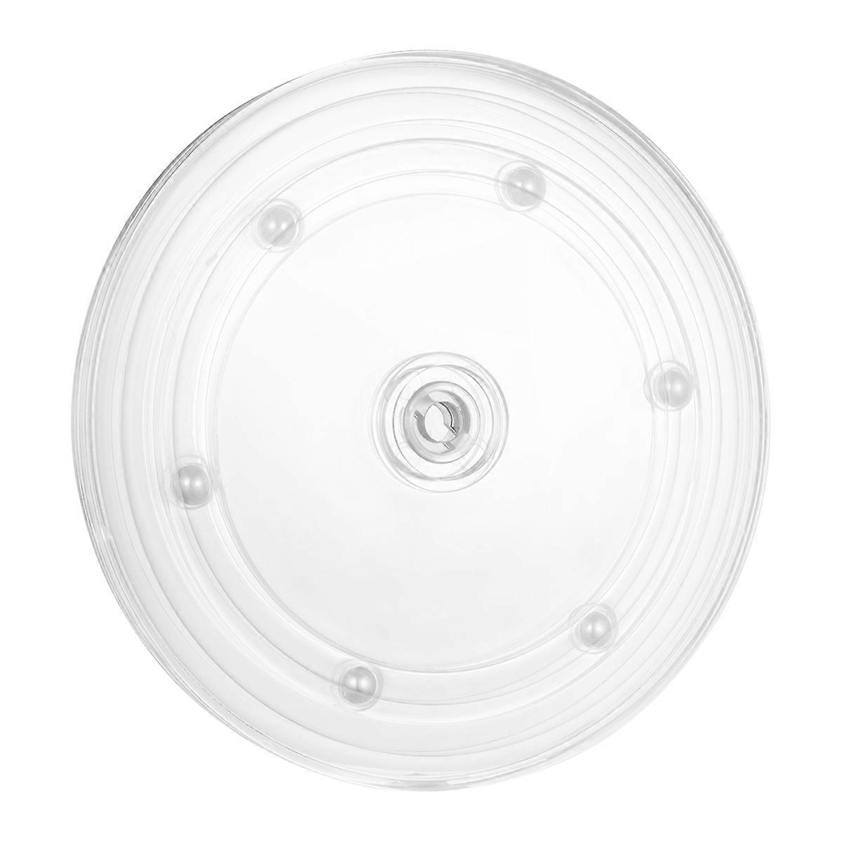Transparent Acrylic Rotating Cake Stand for Easy Decorating 360 Degree Turntable for Cakes 6 Inches