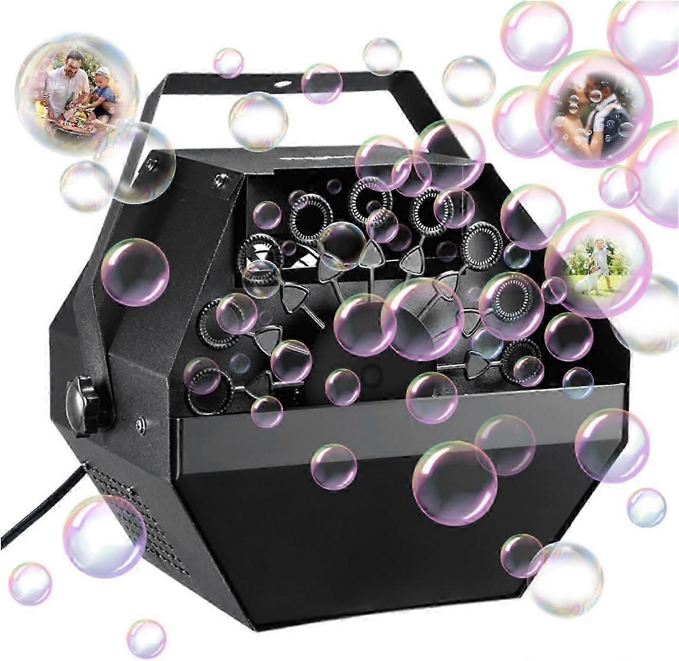 Bubble Machine: 750ML Metal Automatic Bubble Maker for Toddlers and Kids,